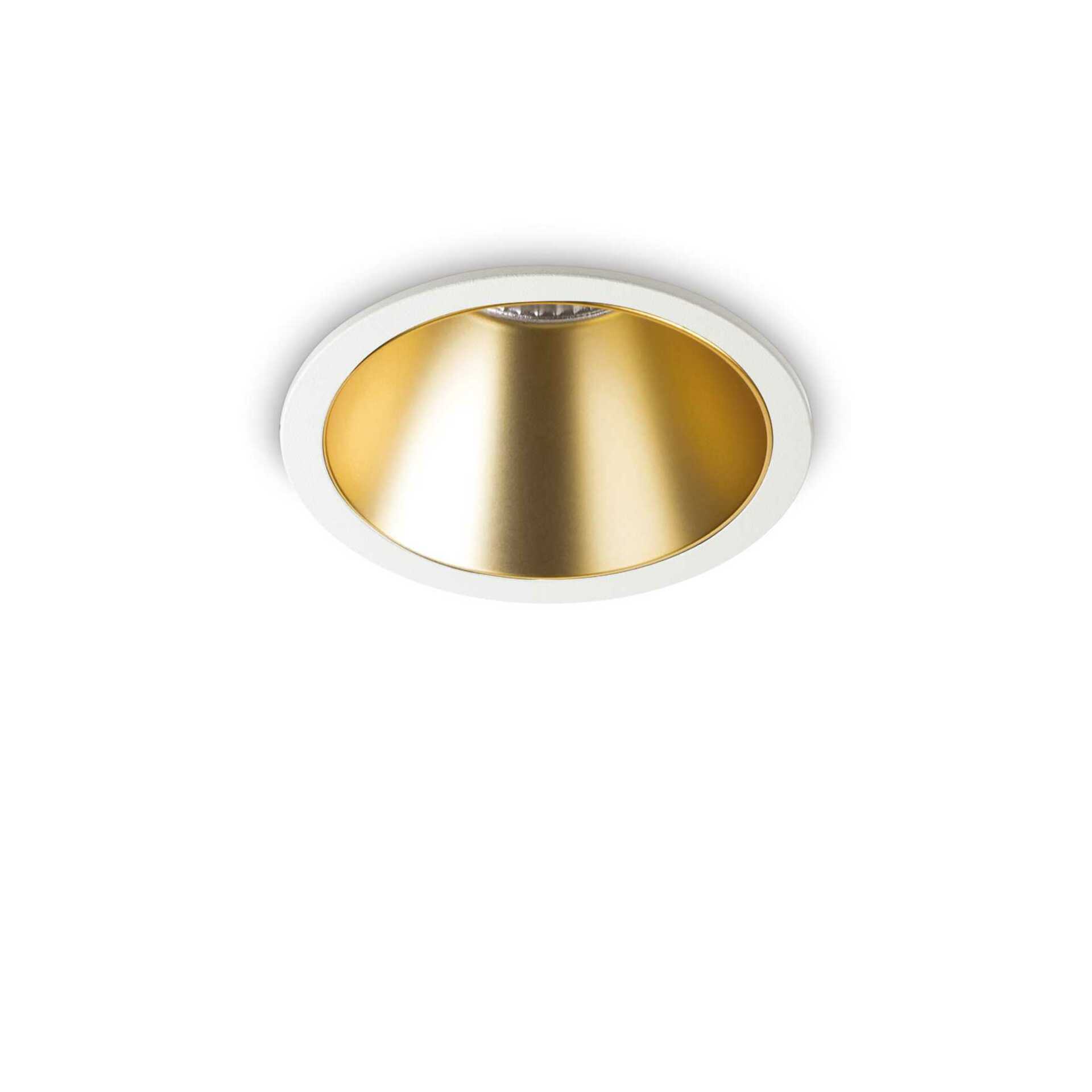 LED Zápustné bodové svítidlo Ideal Lux Game Round White Gold 192307 11W 850lm 3000K IP20 bílo-zlaté