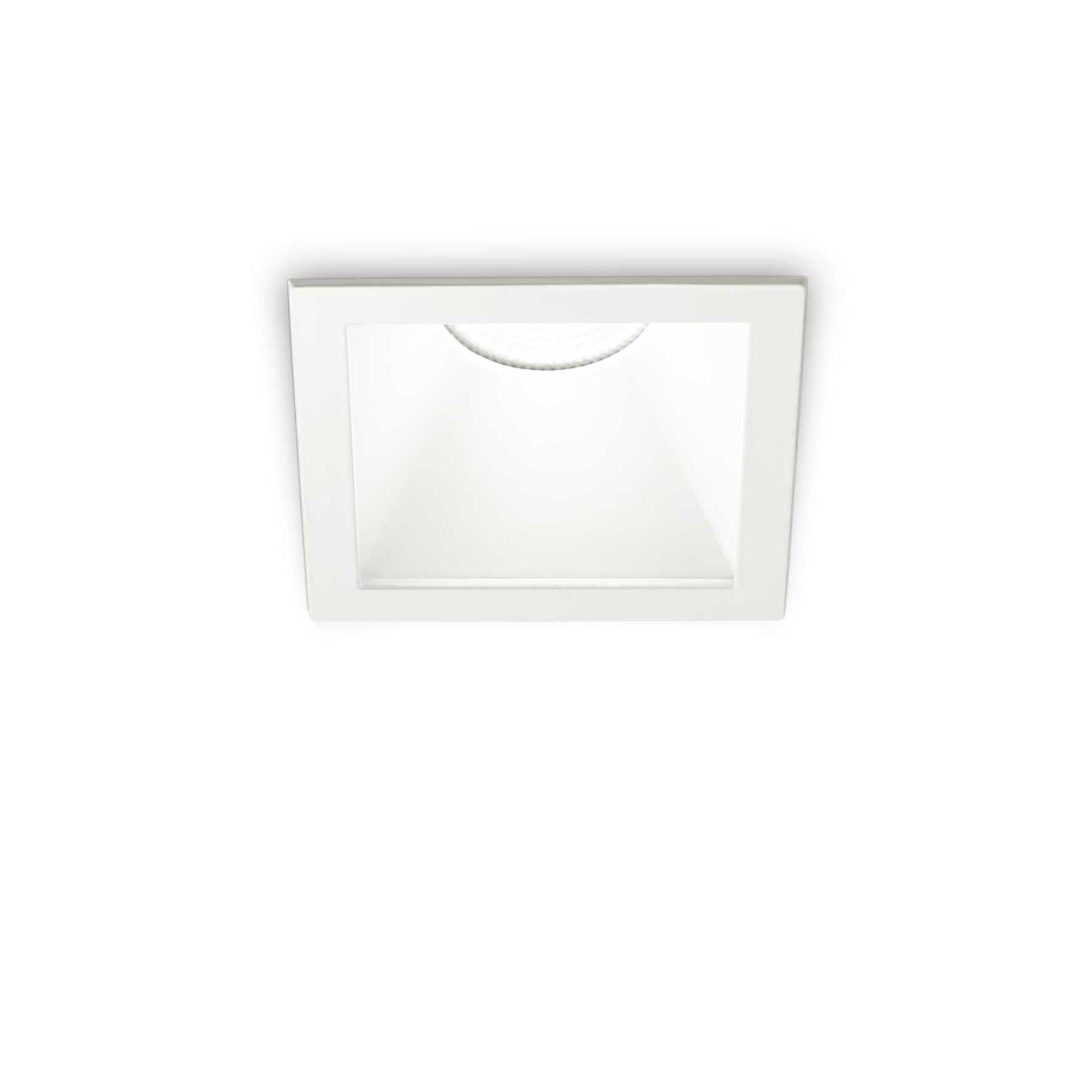 LED Zápustné bodové svítidlo Ideal Lux Game Square White White 192376 11W 850lm 3000K IP20 hranaté bílé