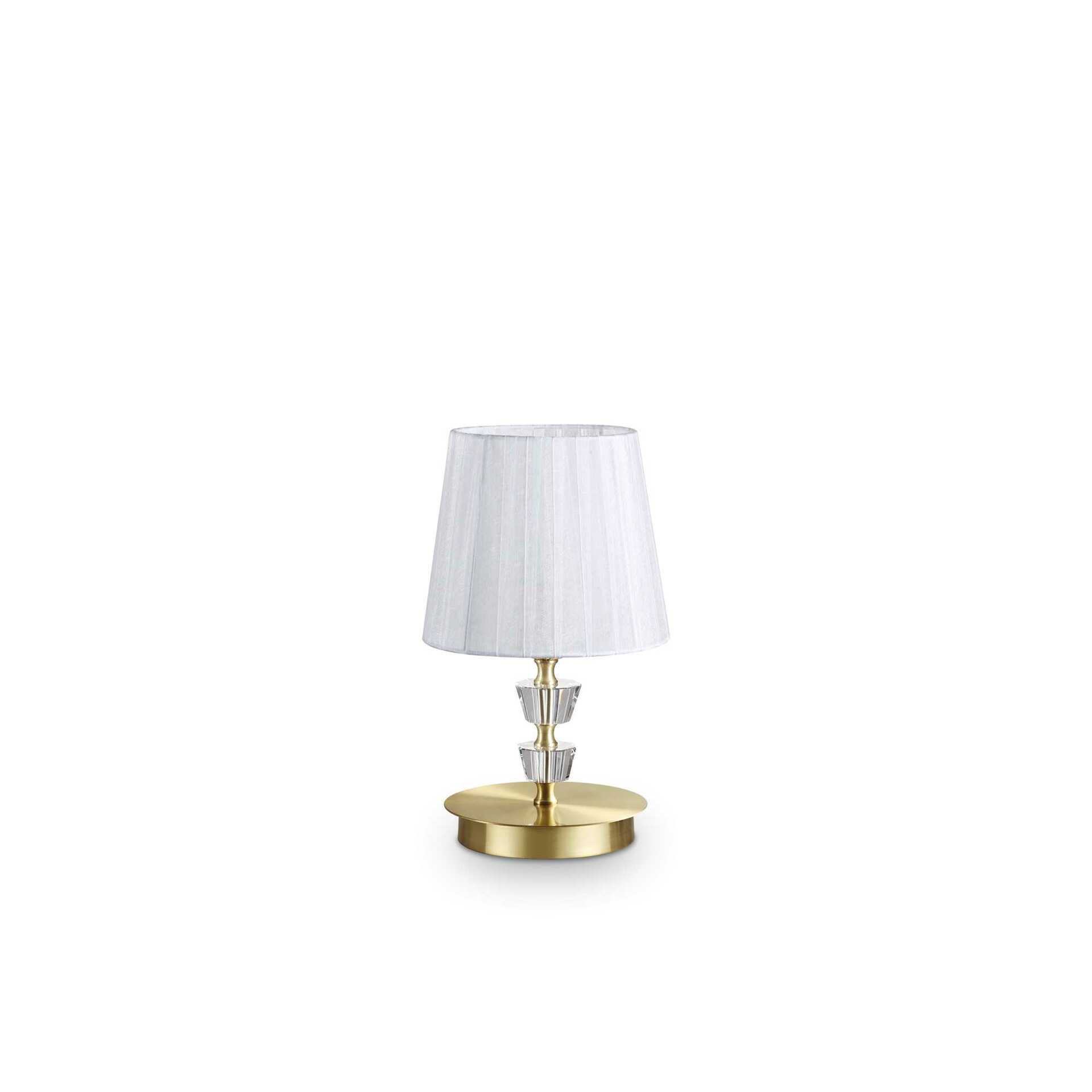 Stolní lampa Ideal Lux Pegaso TL1 small ottone satinato 197753 E14 1x40W 30cm mosazná