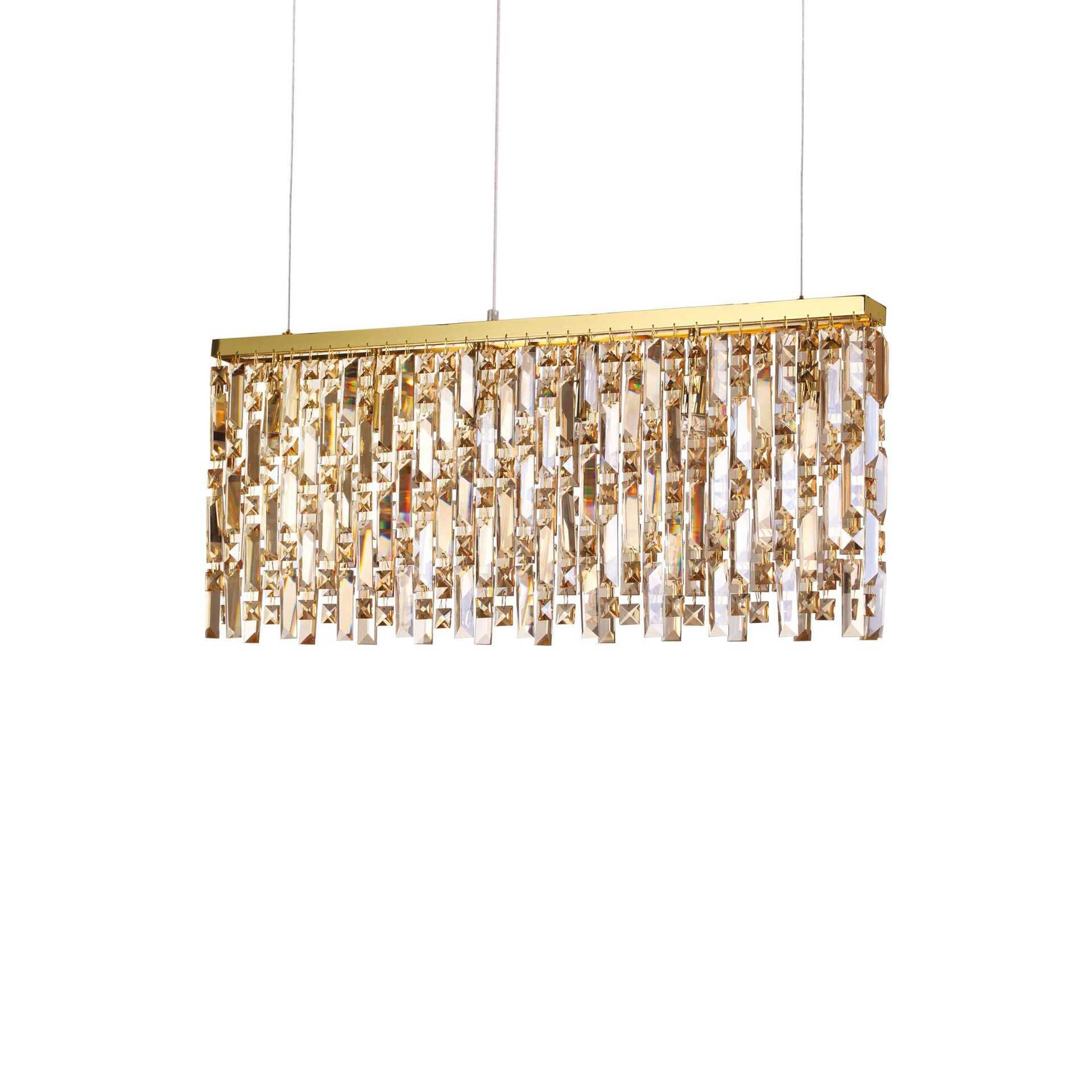 Závěsné svítidlo Ideal Lux Elisir SP6 ottone 200064 G9 6x40W 80cm mosazné