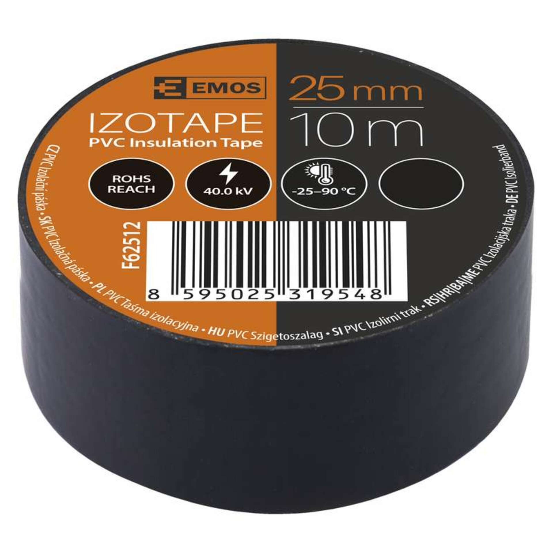 Levně EMOS Izolační páska PVC 25mm / 10m černá 2001251020