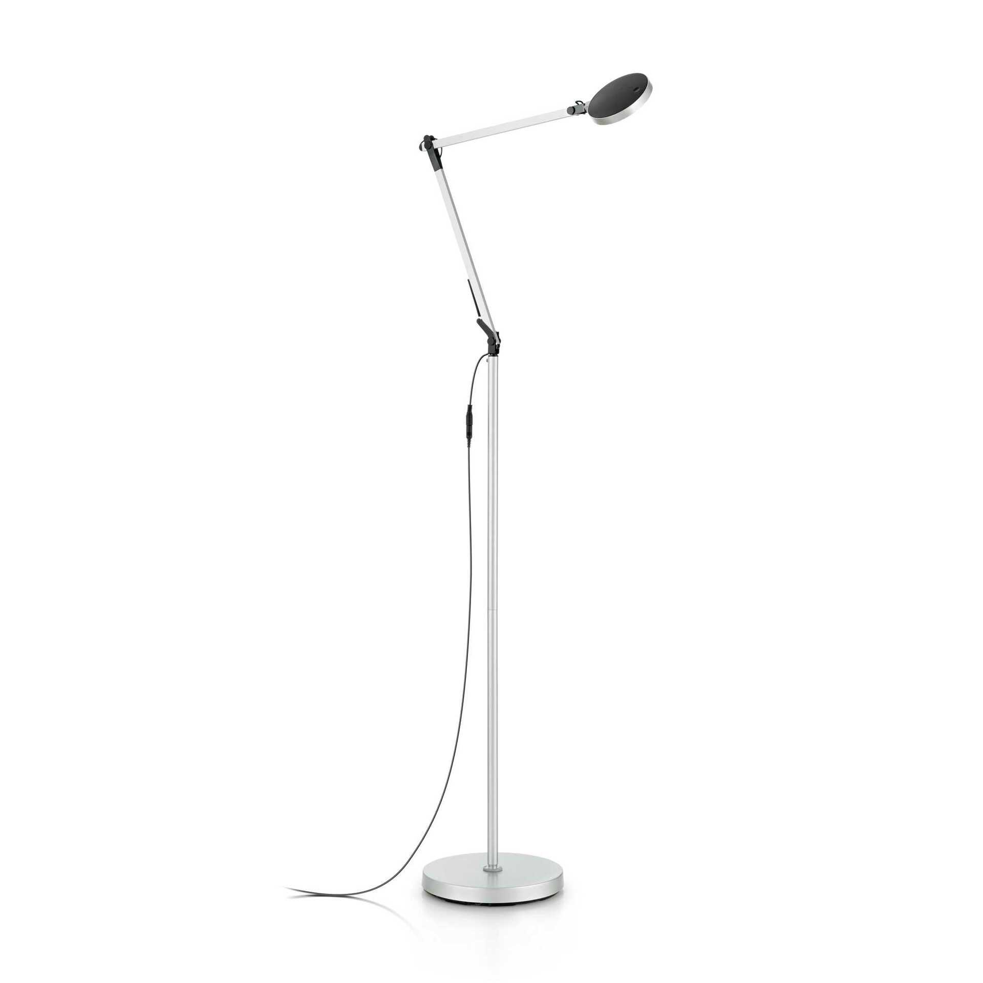 LED Stojací lampa Ideal Lux Futura PT1 alluminio 204956 10W šedá