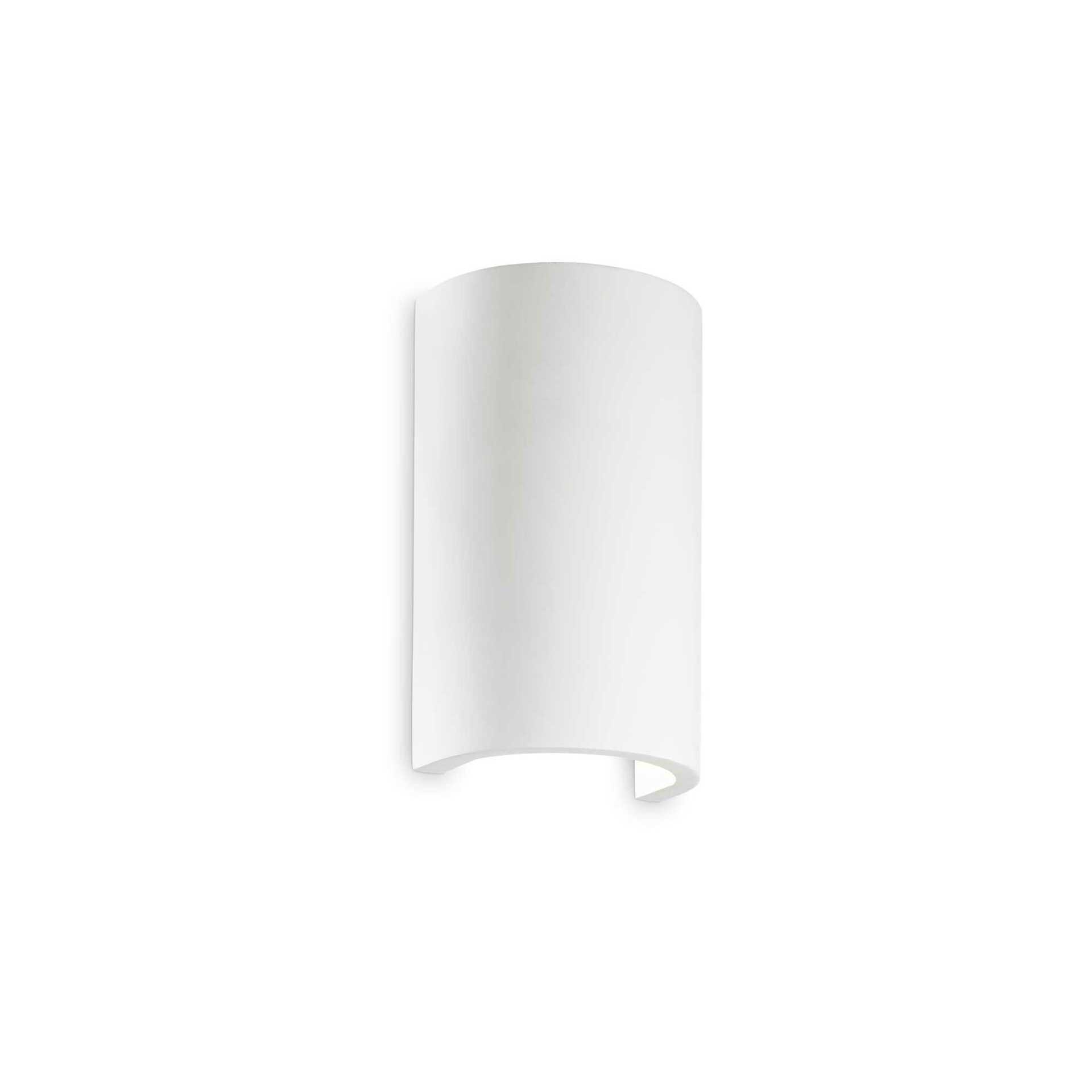 Nástěnné svítidlo Ideal Lux Flash Gesso AP1 round 214696 1x40W kulaté