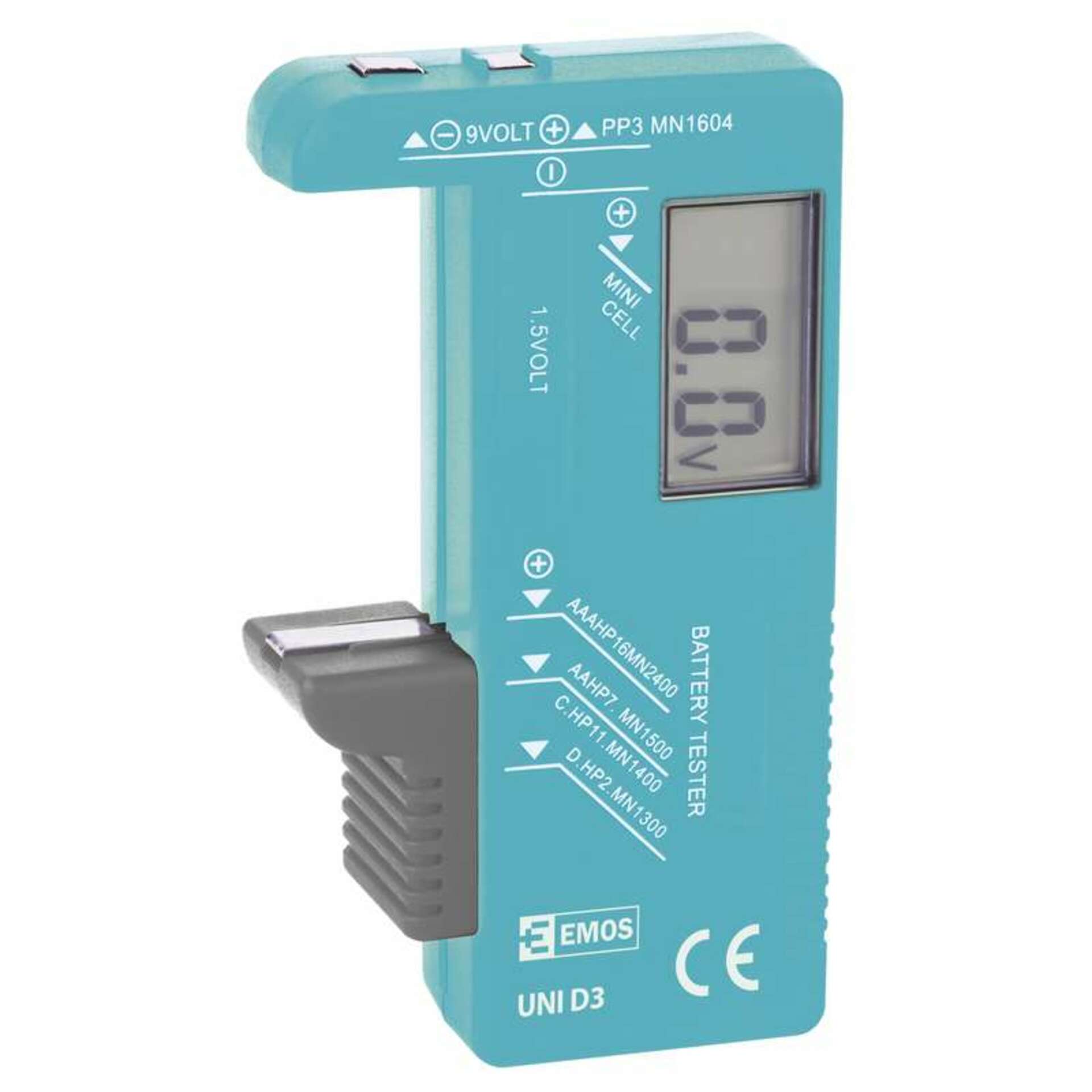 Levně EMOS Univerzální tester baterií AA,AAA,C,D,9V, knoflíkové 2203003000