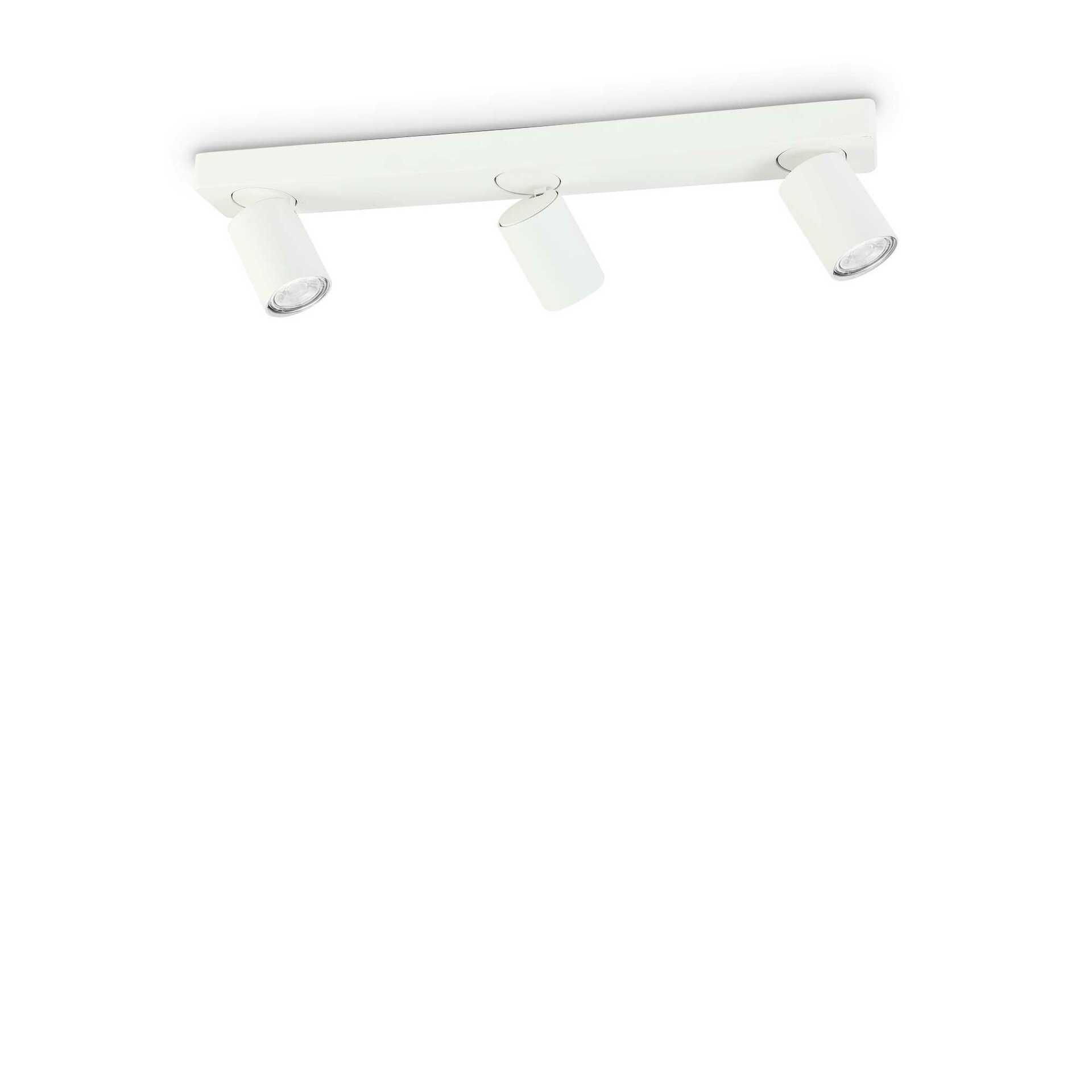 Stropní bodové svítidlo Ideal Lux Rudy PL3 Bianco 229065 GU10 3x35W IP20 53,5cm bílé