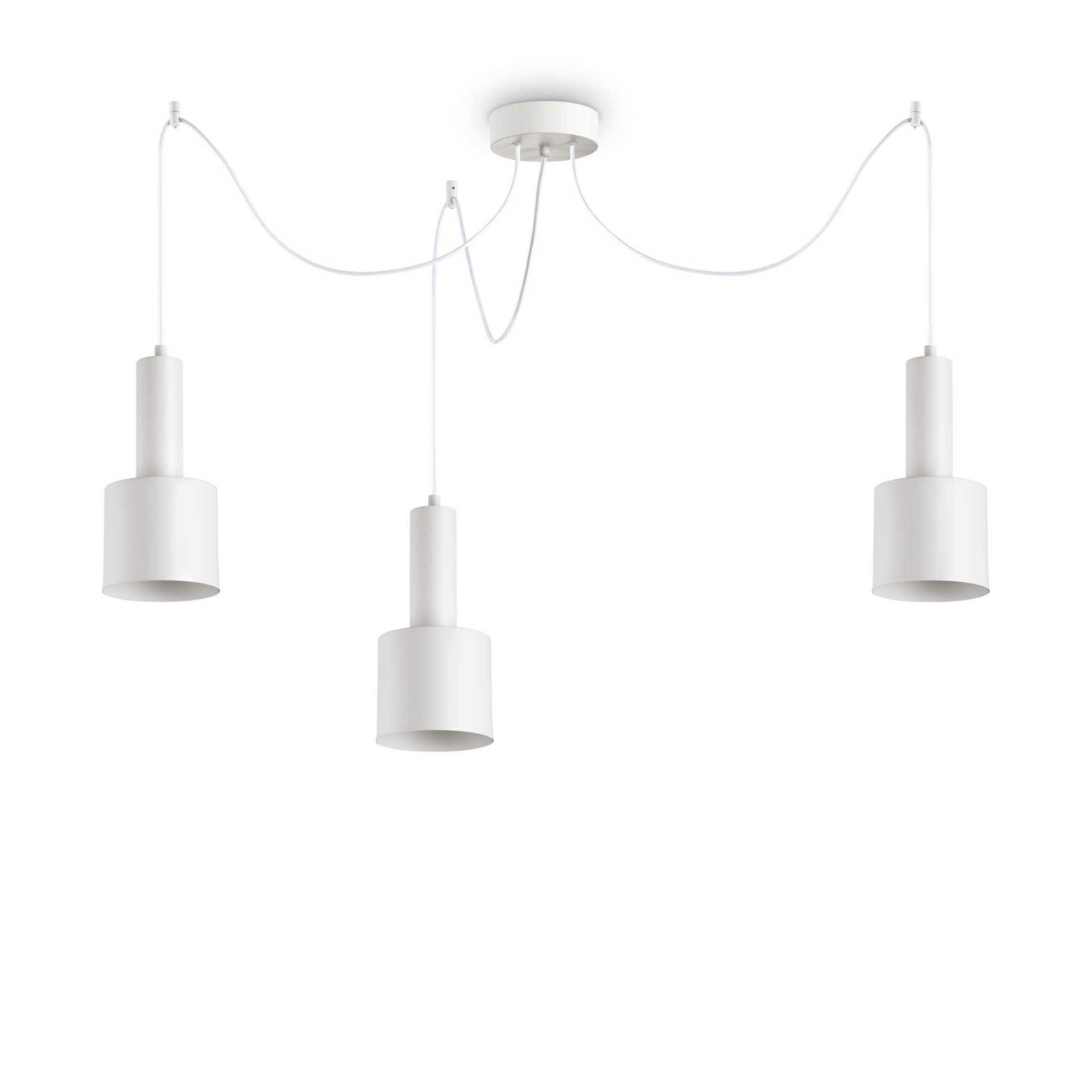 Závěsné svítidlo Ideal Lux Holly SP3 Bianco 231587 E27 3x60W IP20 24cm bílé