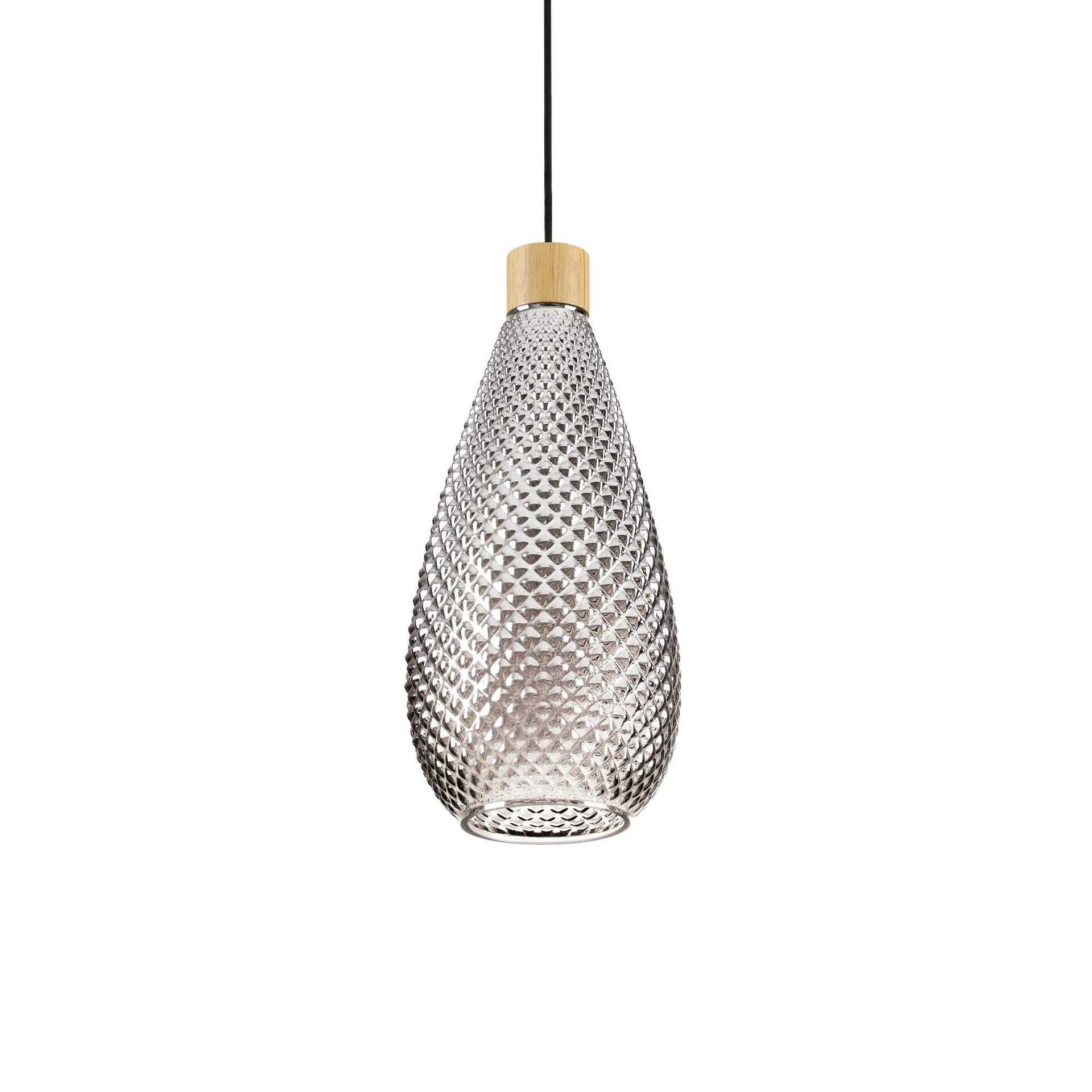 Závěsné svítidlo Ideal Lux Bergen-2 SP1 238838 E27 1x60W IP20 16cm kouřově šedé