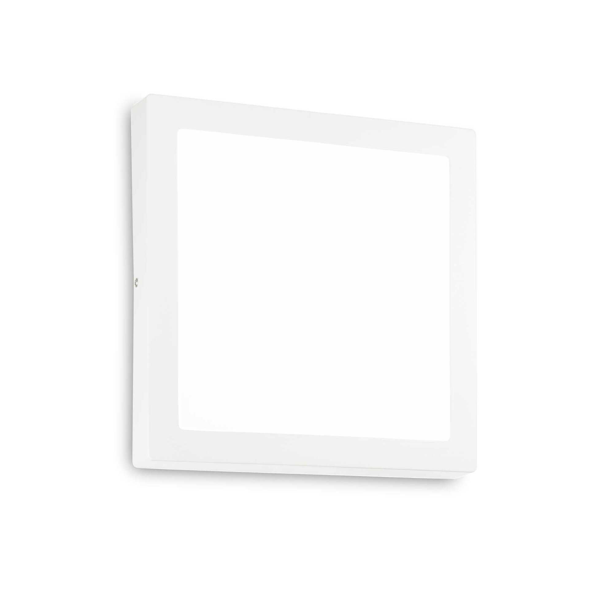 LED Stropní a nástěnné svítidlo Ideal Lux Universal D40 Square 240374 36W 3060lm 3000K IP20 40cm hranaté