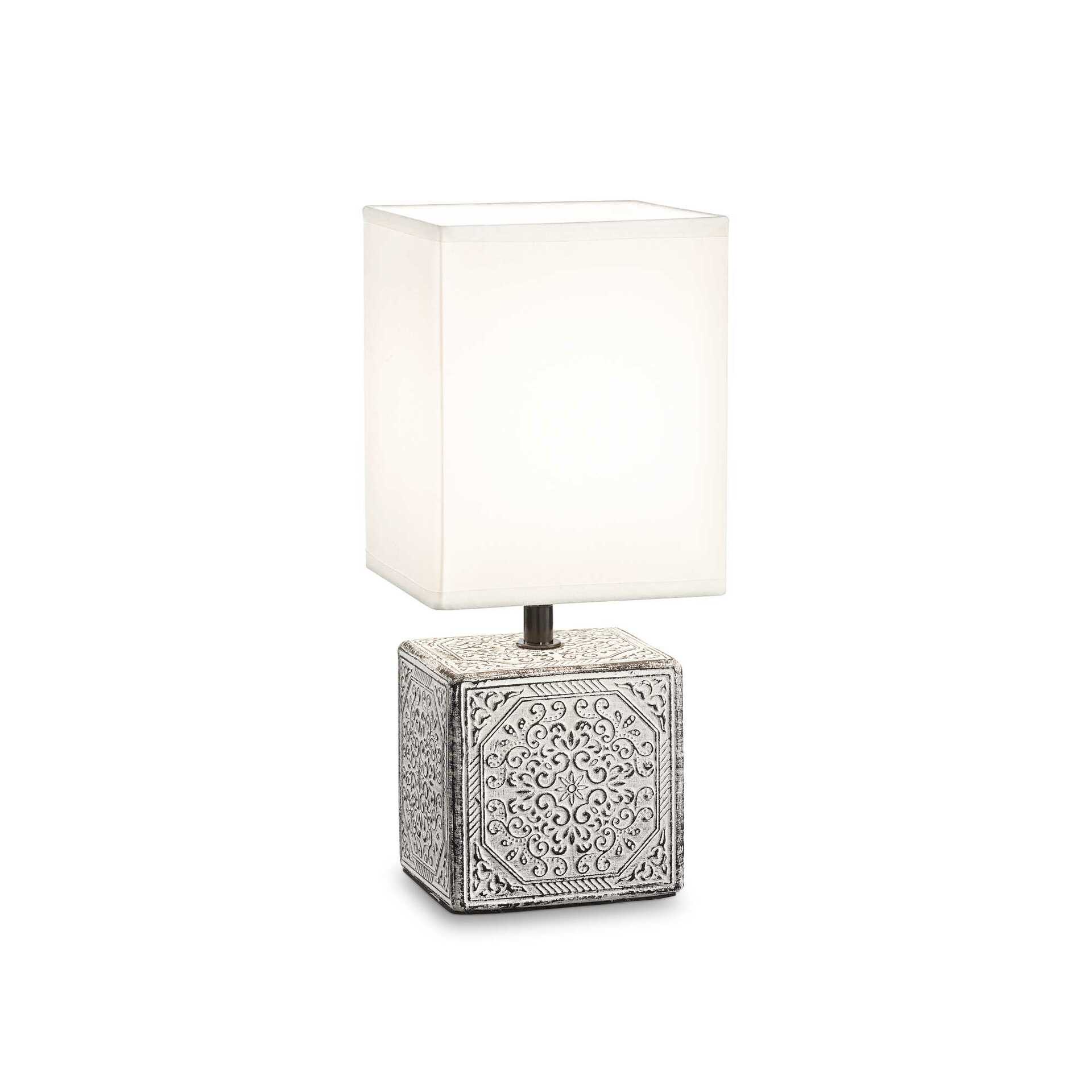 Stolní lampa Ideal Lux Kali´-1 TL1 245348 E14 1x40W IP20 hranatá šedá