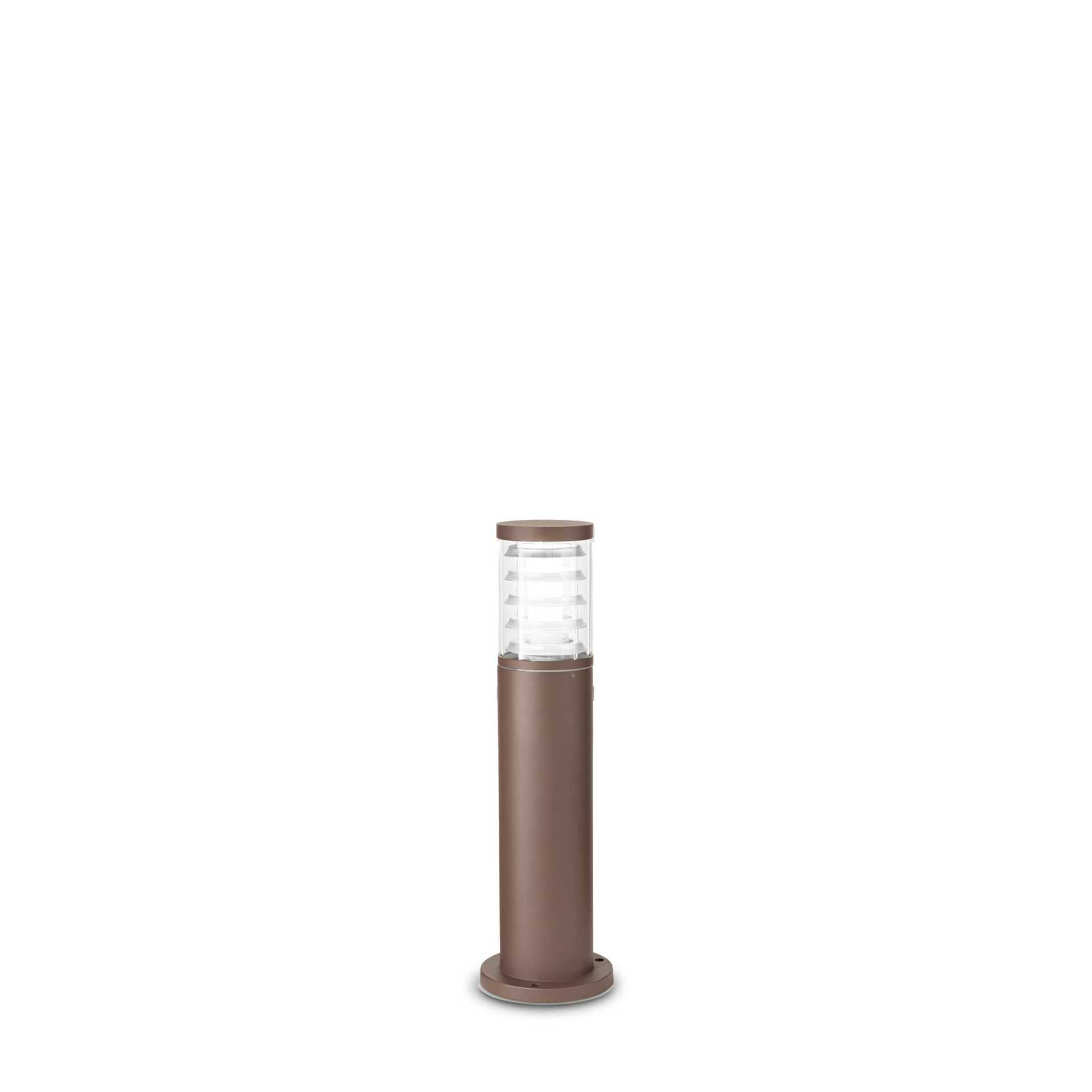 Venkovní sloupkové svítidlo Ideal Lux Tronco PT1 H40 Coffee 248271 E27 1x60W IP54 40,5cm hnědé