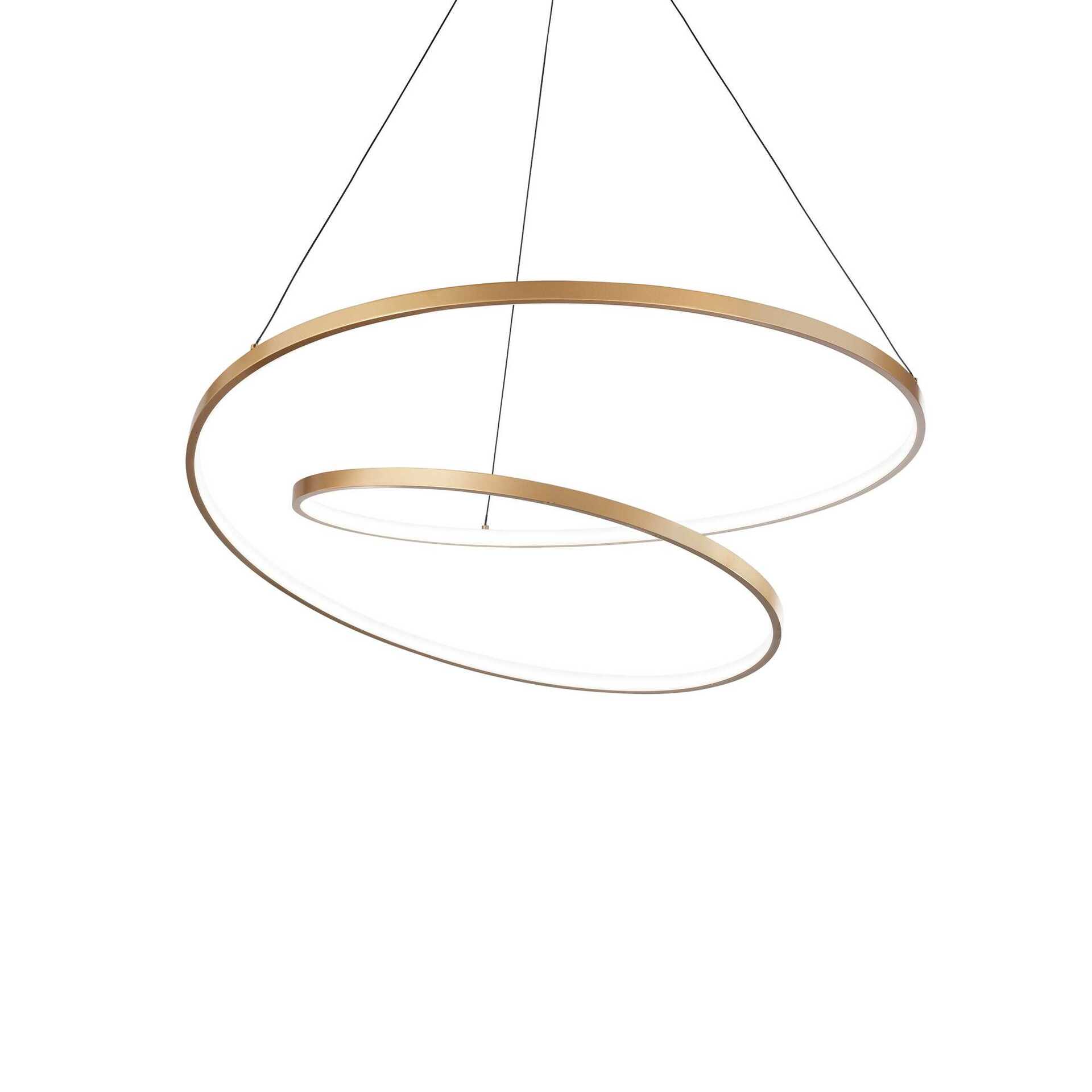 LED Závěsné svítidlo Ideal Lux OZ SP D60 ORO 269443 47W 5000lm 3000K IP20 60cm zlaté