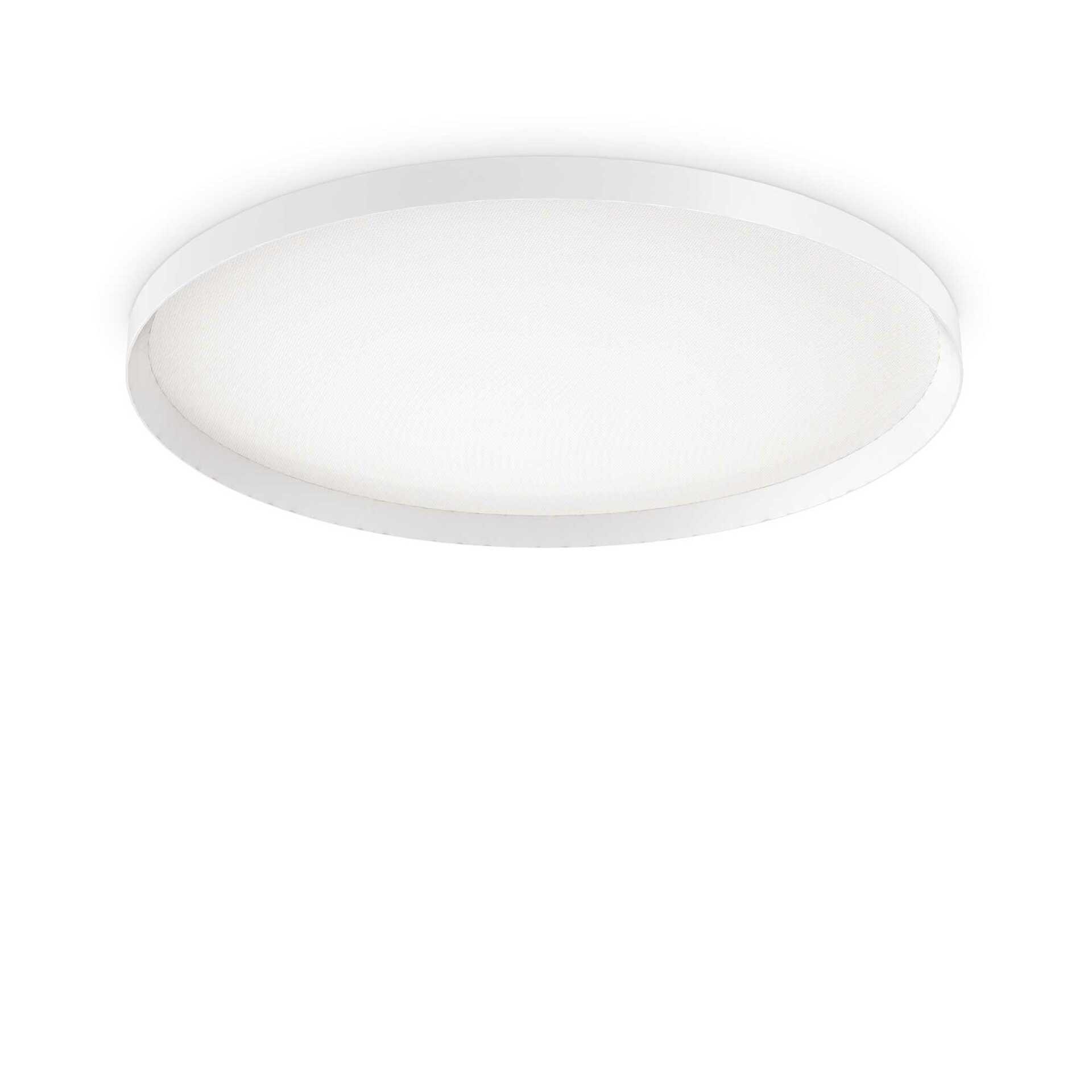 LED Stropní přisazené svítidlo Ideal Lux FLY PL D90 4000K 270241 68W 10800lm 4000K IP40 90cm bílé