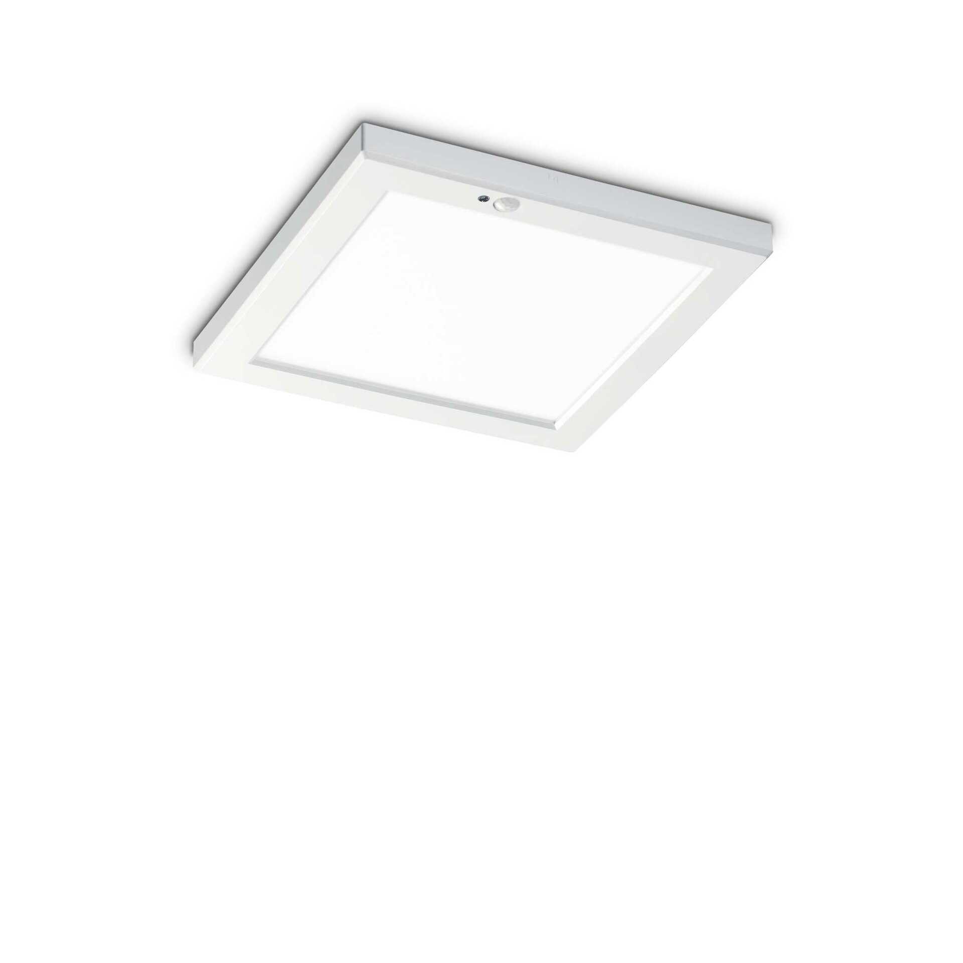 Ideal Lux stropní svítidlo Aura pl hranaté 4000k sensor 306391