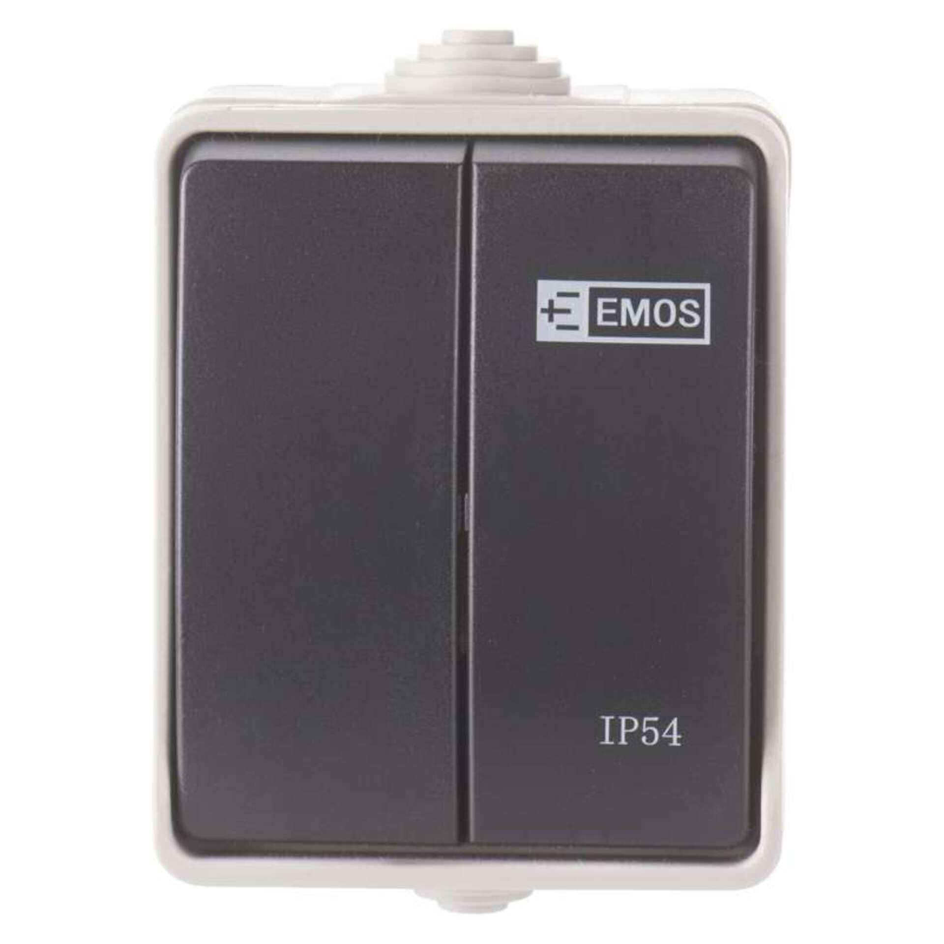 Levně EMOS Přepínač nástěnný č. 5 IP54, 2 tlačítka 3104139811