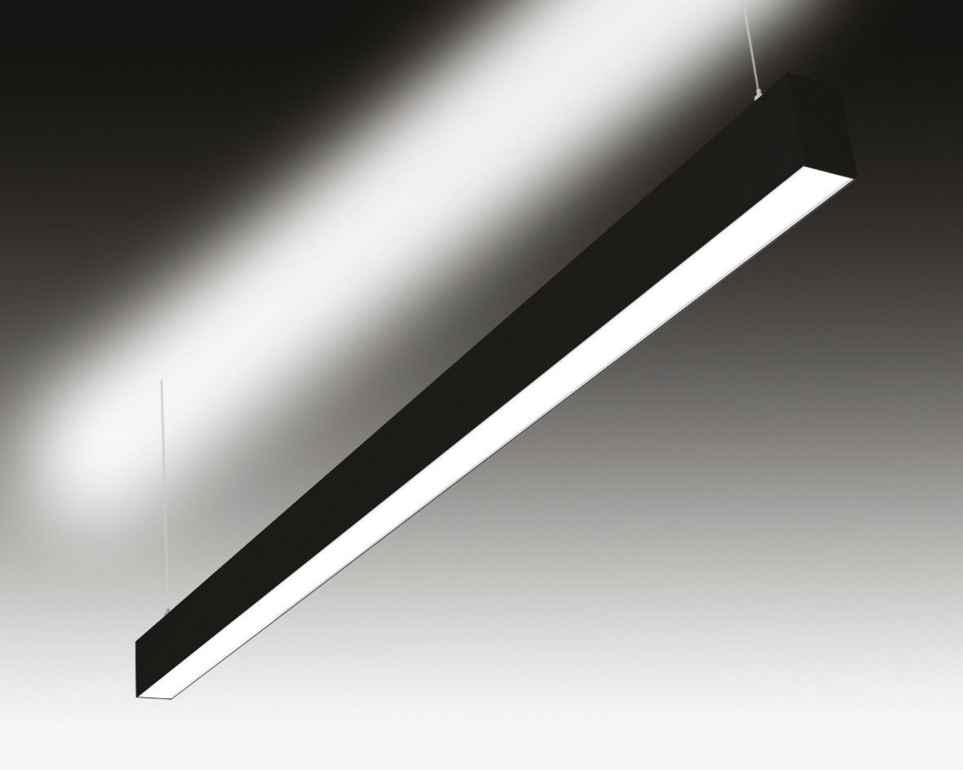 SEC Závěsné LED svítidlo přímé a nepřímé osvětlení WEGA-MODULE2-FAA-DIM-DALI, 36 W, černá, 1130 x 50 x 79 mm, 4000 K, 4760 lm 320-B-502-01-02-SP