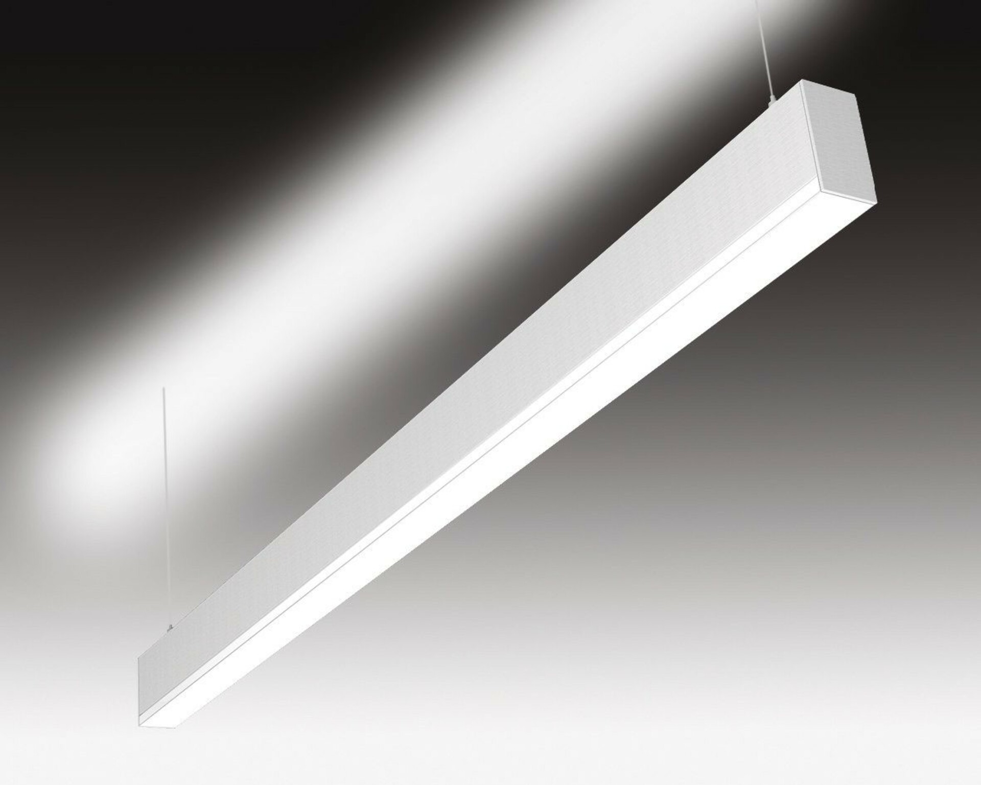 SEC Závěsné LED svítidlo přímé a nepřímé osvětlení WEGA-MODULE2-FAB-DIM-DALI, 36 W, eloxovaný AL, 1130 x 50 x 94 mm, 3000 K, 4760 lm 320-B-503-01-00-SP