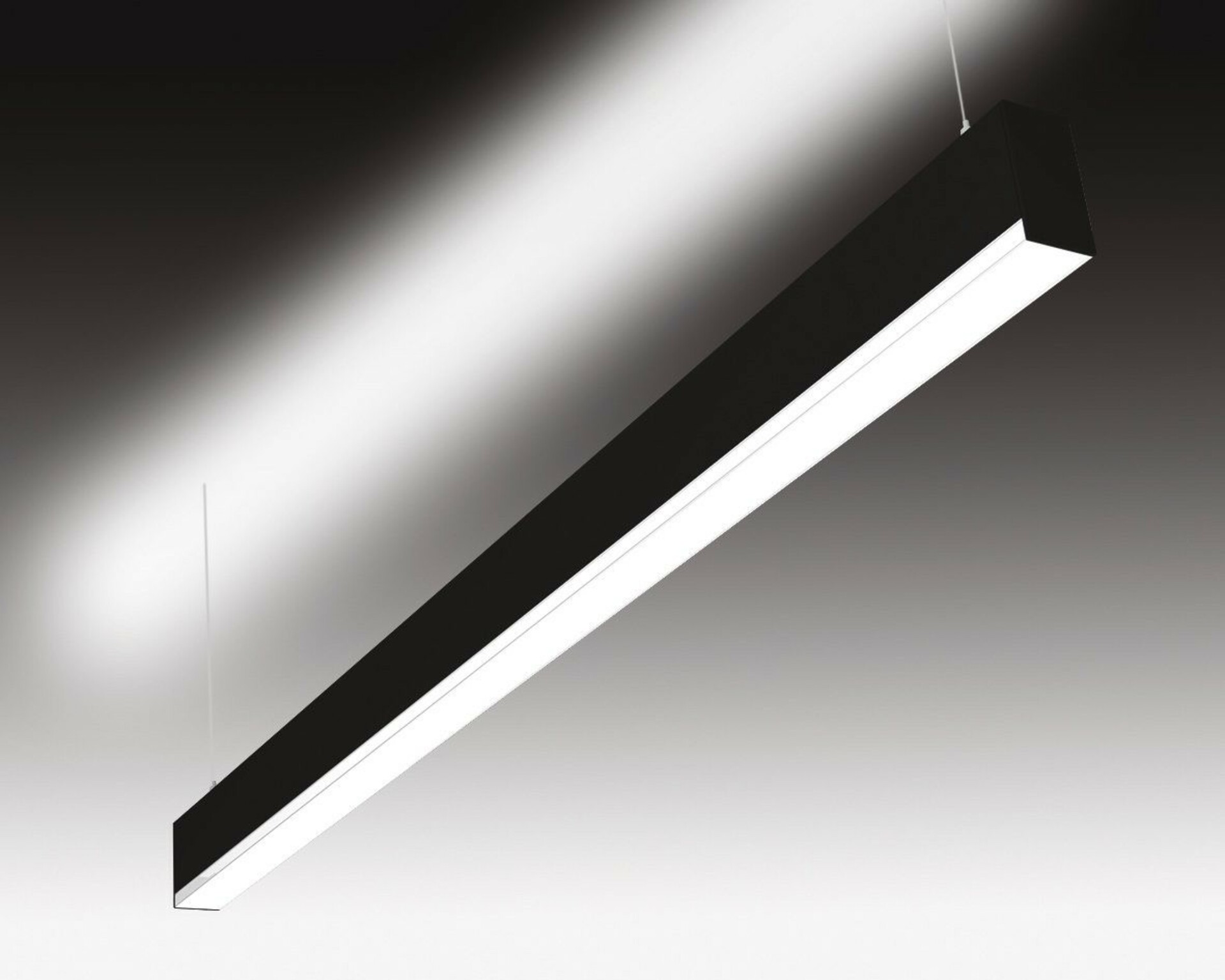 SEC Závěsné LED svítidlo přímé a nepřímé osvětlení WEGA-MODULE2-FAB-DIM-DALI, 36 W, černá, 1130 x 50 x 94 mm, 3000 K, 4760 lm 320-B-503-01-02-SP