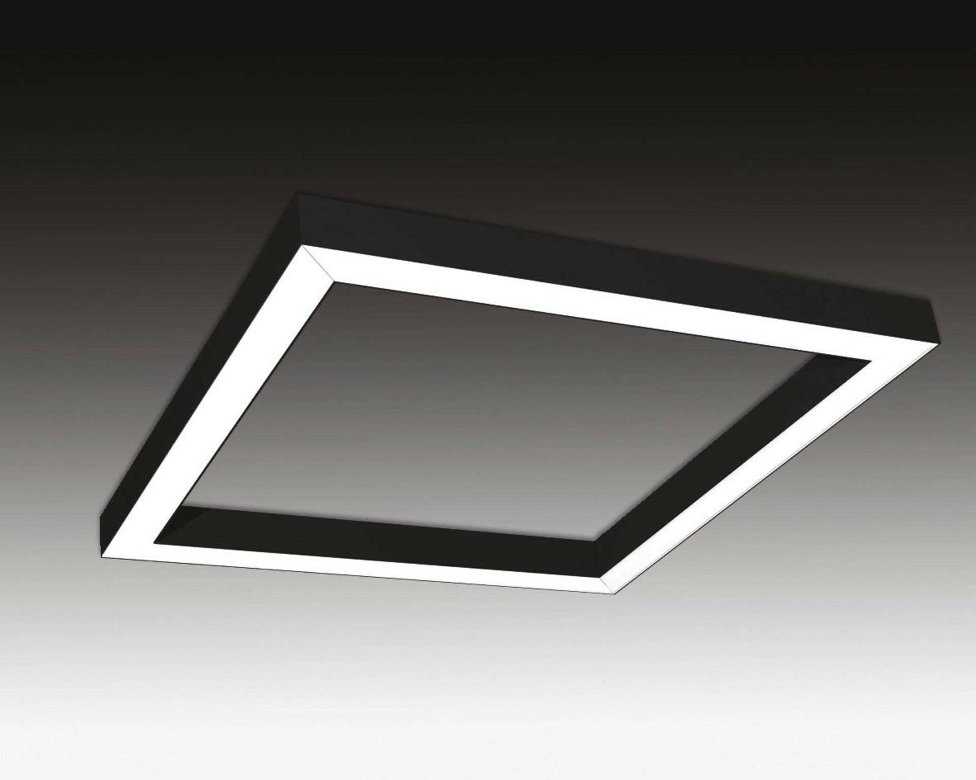 SEC Závěsné LED svítidlo nepřímé osvětlení WEGA-FRAME2-AA-DIM-DALI, 32 W, černá, 607 x 607 x 50 mm, 3000 K, 4360 lm 321-B-001-01-02-SP