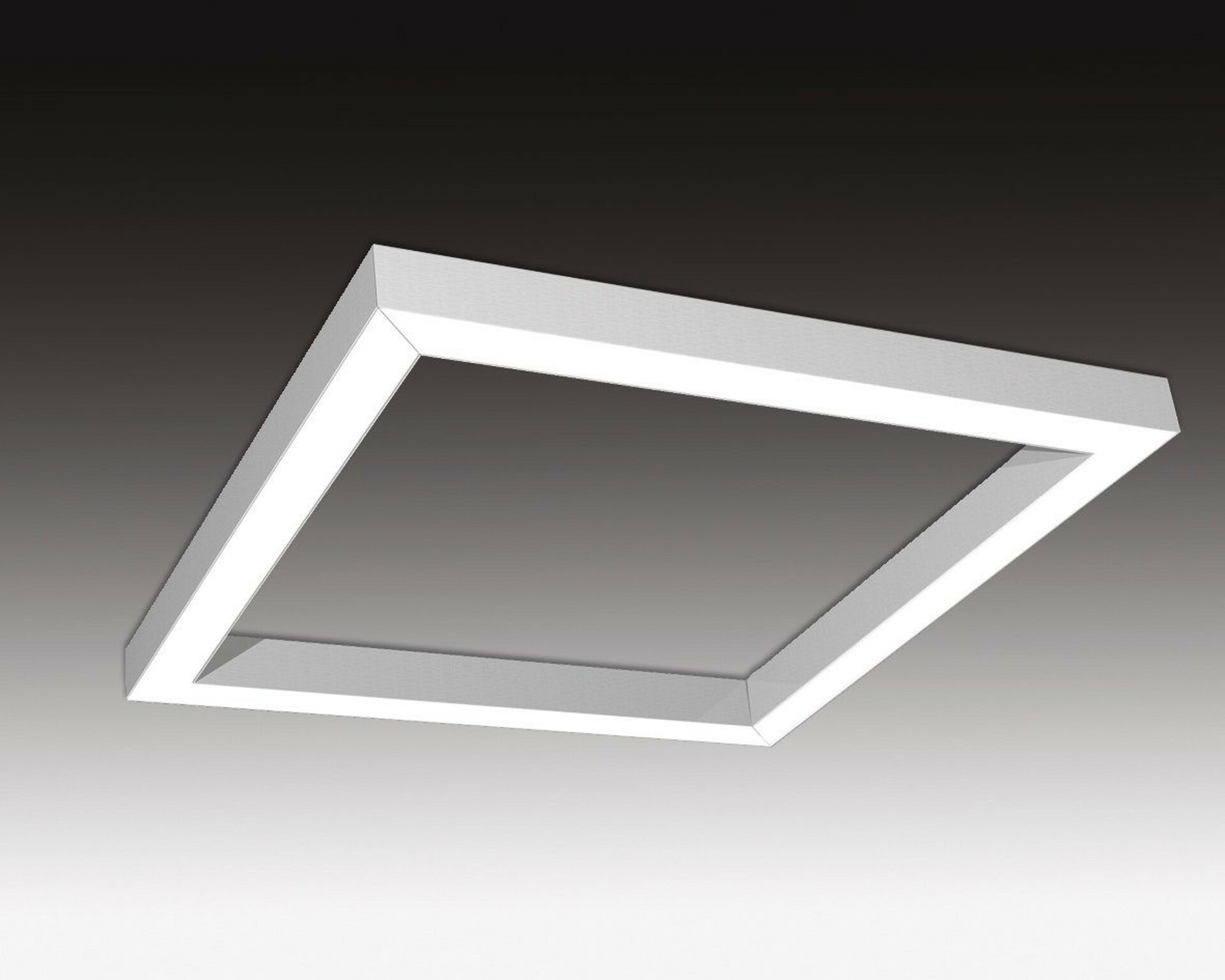 SEC Závěsné LED svítidlo nepřímé osvětlení WEGA-FRAME2-AA-DIM-DALI, 72 W, eloxovaný AL, 1165 x 1165 x 50 mm, 3000 K, 9440 lm 321-B-005-01-00-SP