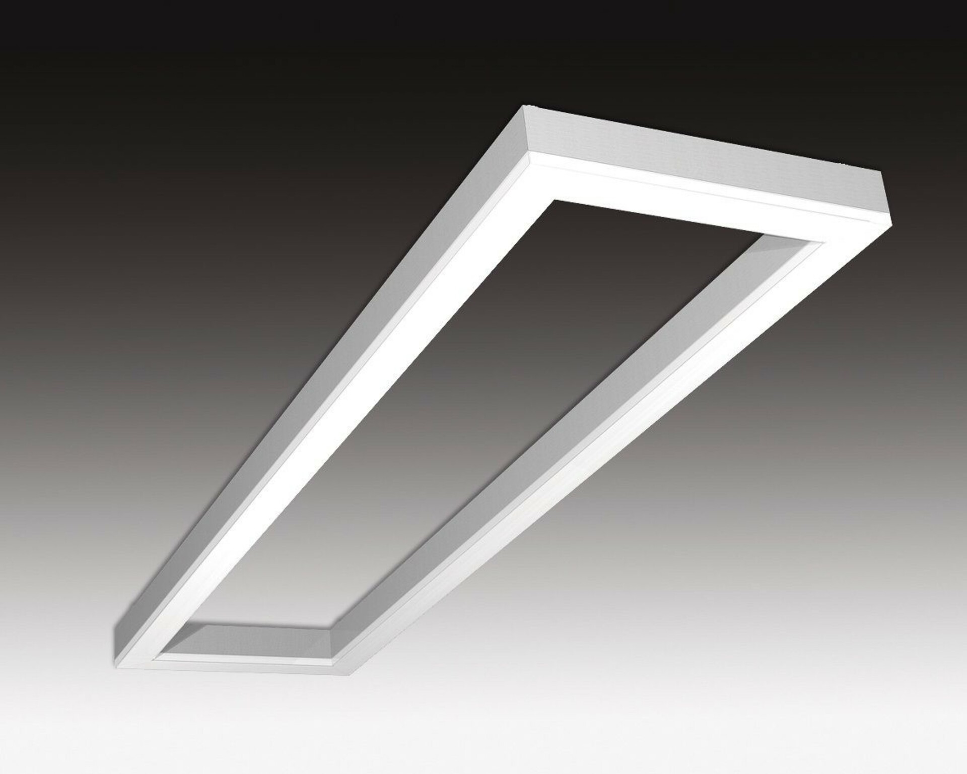 SEC Stropní nebo závěsné LED svítidlo s přímým osvětlením WEGA-FRAME2-DB-DIM-DALI, 32 W, eloxovaný AL, 607 x 330 x 50 mm, 4000 K, 4260 lm 322-B-104-01-00-SP