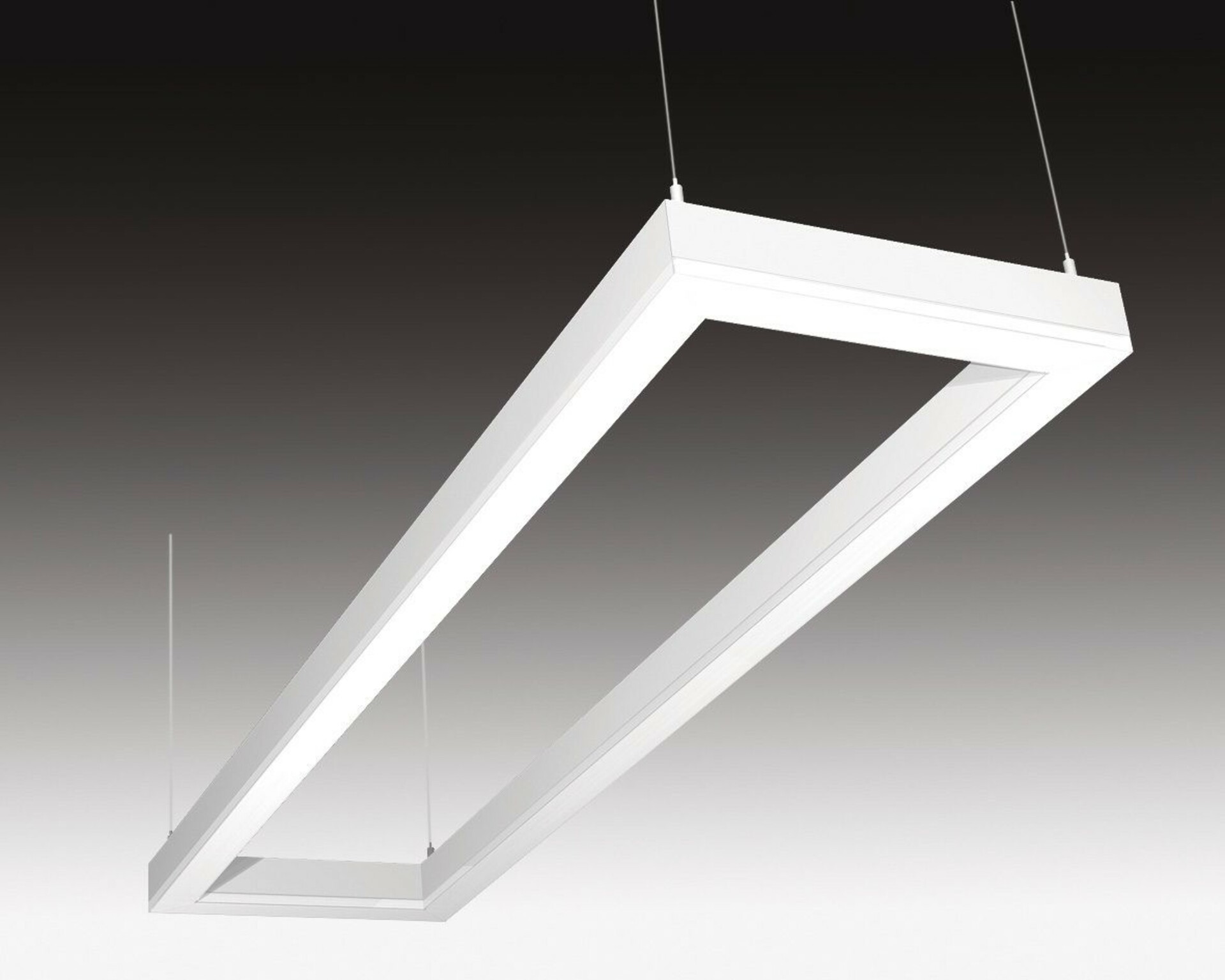 SEC Stropní nebo závěsné LED svítidlo s přímým osvětlením WEGA-FRAME2-DB-DIM-DALI, 72 W, bílá, 1165 x 330 x 50 mm, 72 W, 4000 K, 9500 lm 322-B-112-01-01-SP