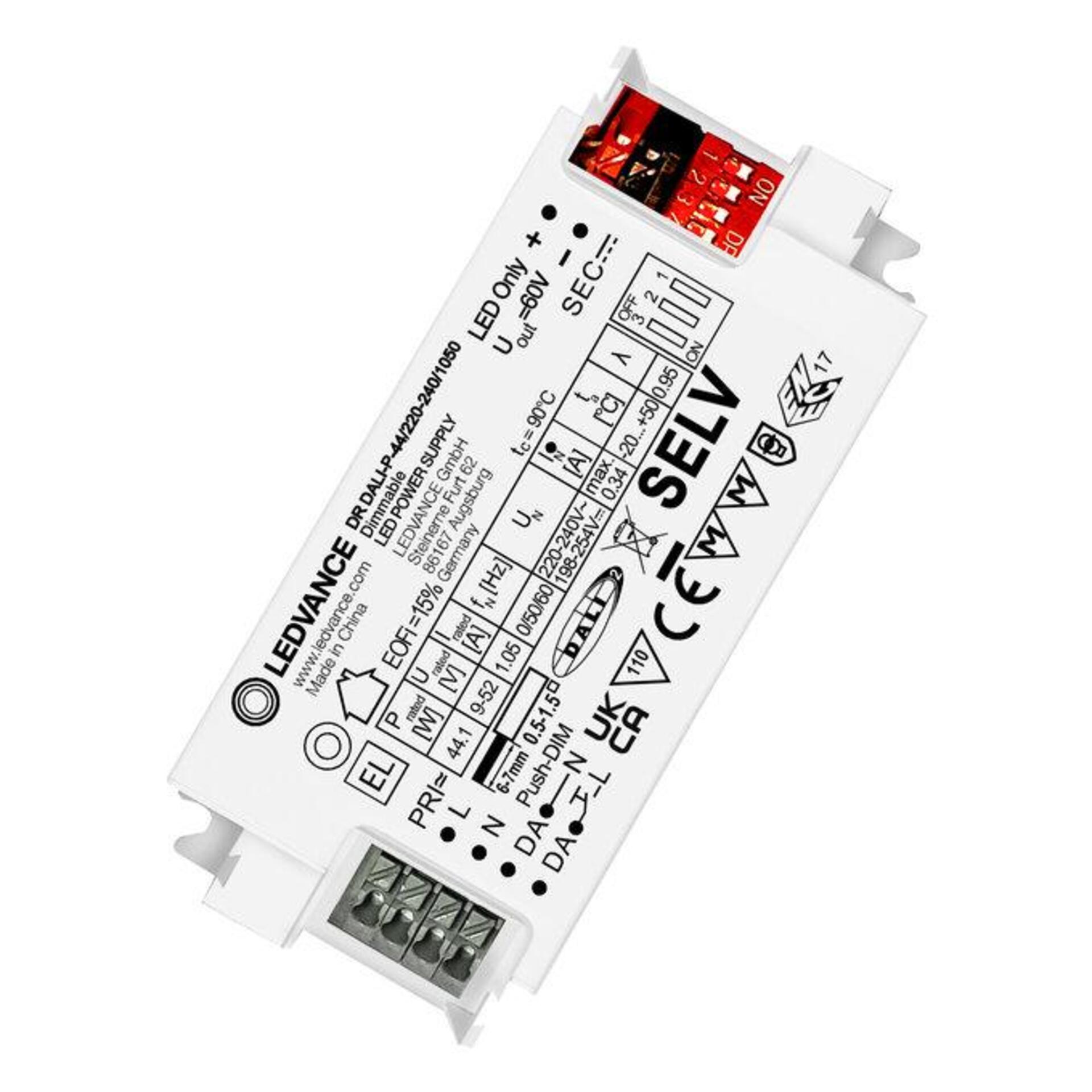 Levně LEDVANCE LED napáječ DALI-2 44 W 220-240 V 1050 mA stmívatelný