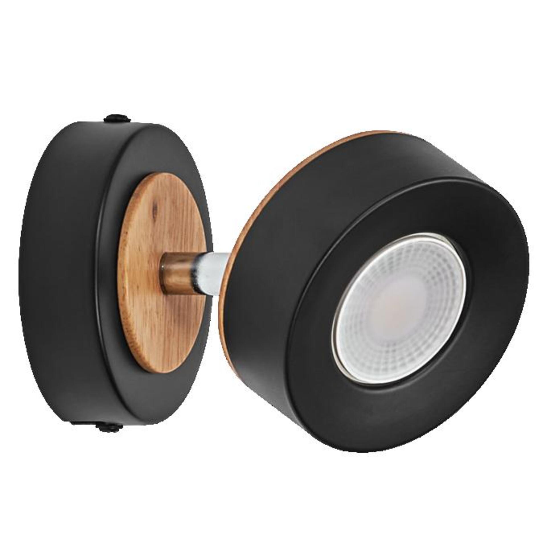 Levně LEDVANCE LED nástěnné bodové svítidlo Pluto černé 1 spot 4058075833395