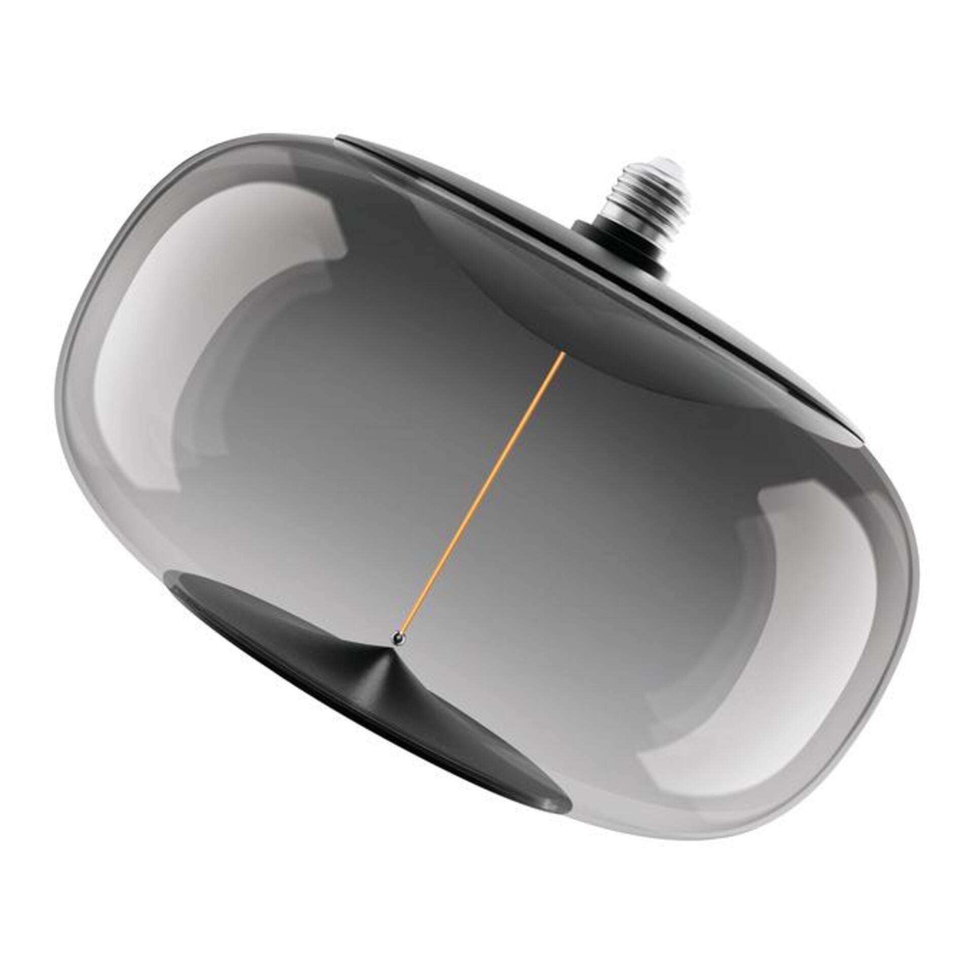 Levně LEDVANCE LED žárovka Vintage 1906 Big Elipse 12 W E27 stmívatelná 1800 K kouřová