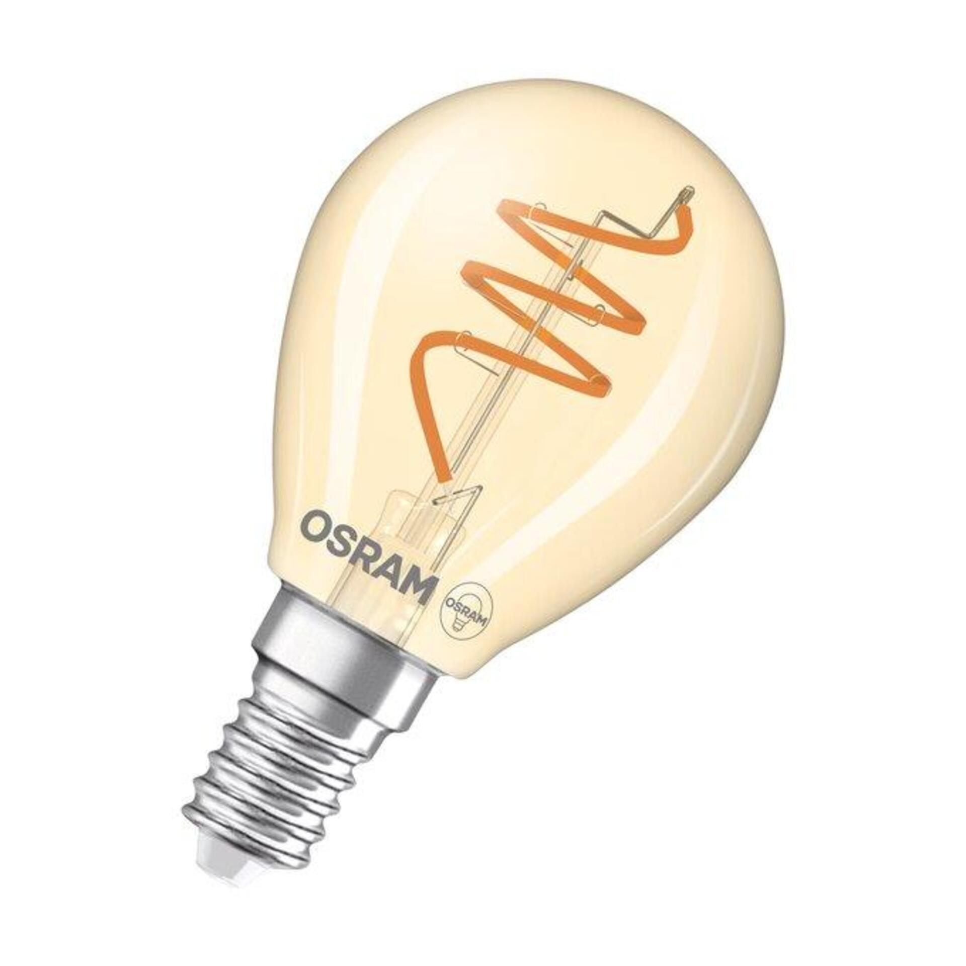 Levně LEDVANCE Vintage 1906 Classic P 40 Spiral Filament 4.9W 922 Gold E14 4058075836563