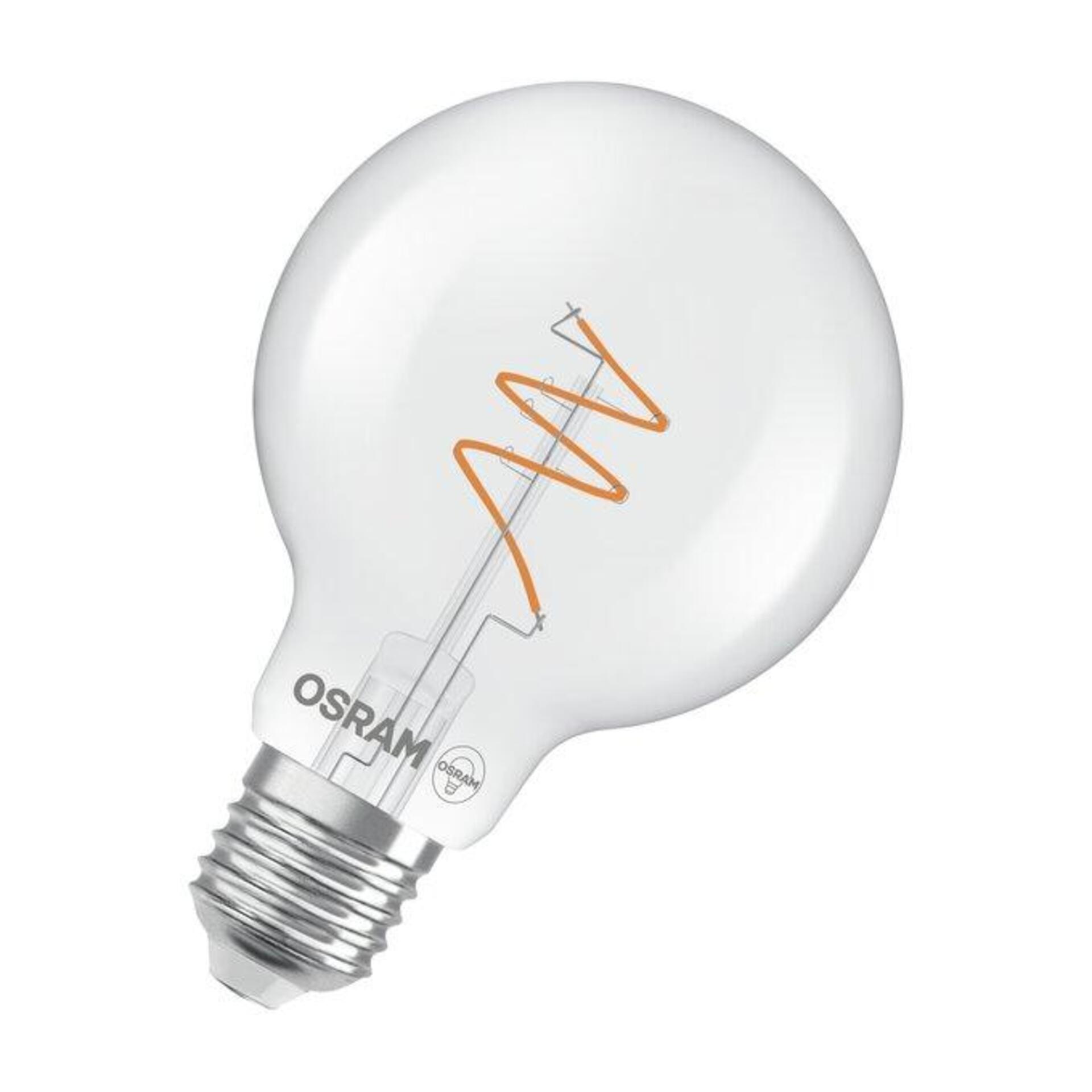 Levně LEDVANCE LED žárovka Vintage 1906 Globe 80 Spiral 4,6 W E27 2700 K stmívatelná