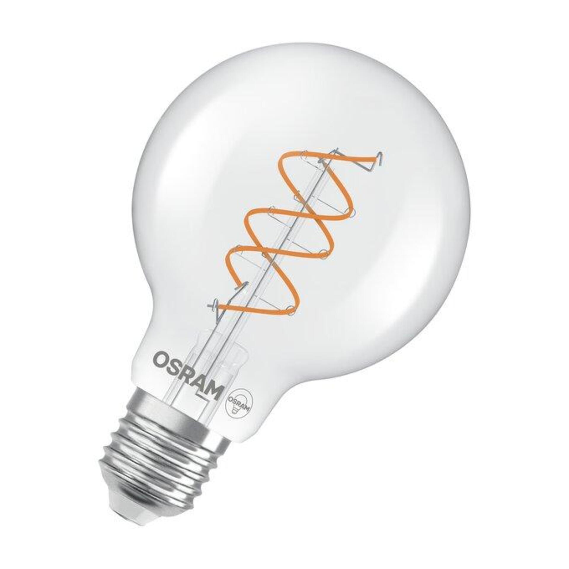 Levně LEDVANCE LED žárovka Vintage 1906 Globe 80 Spiral 7,2 W E27 2700 K stmívatelná