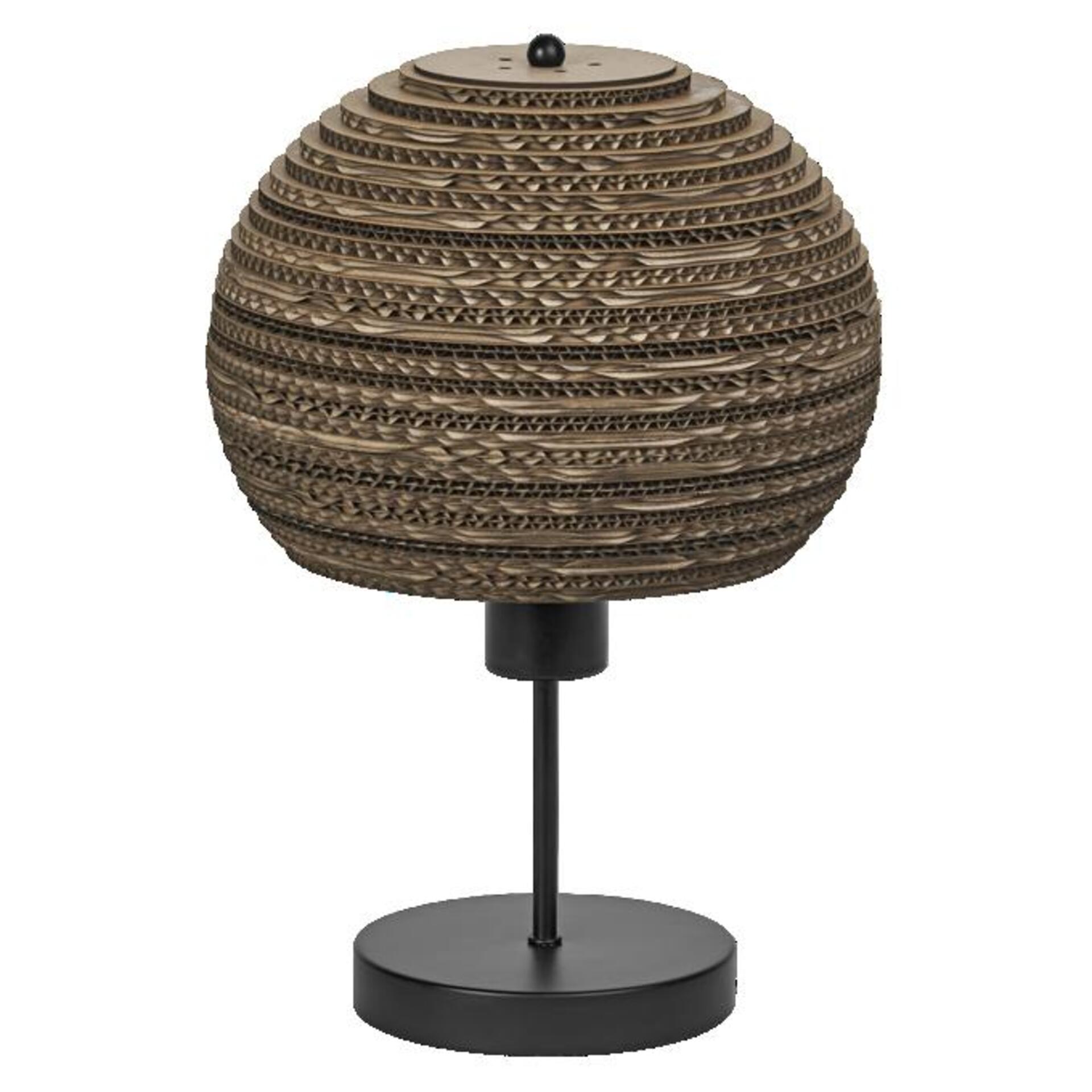 Levně LEDVANCE stolní lampa Cardboard Ball E27 hnědá 4058075837140