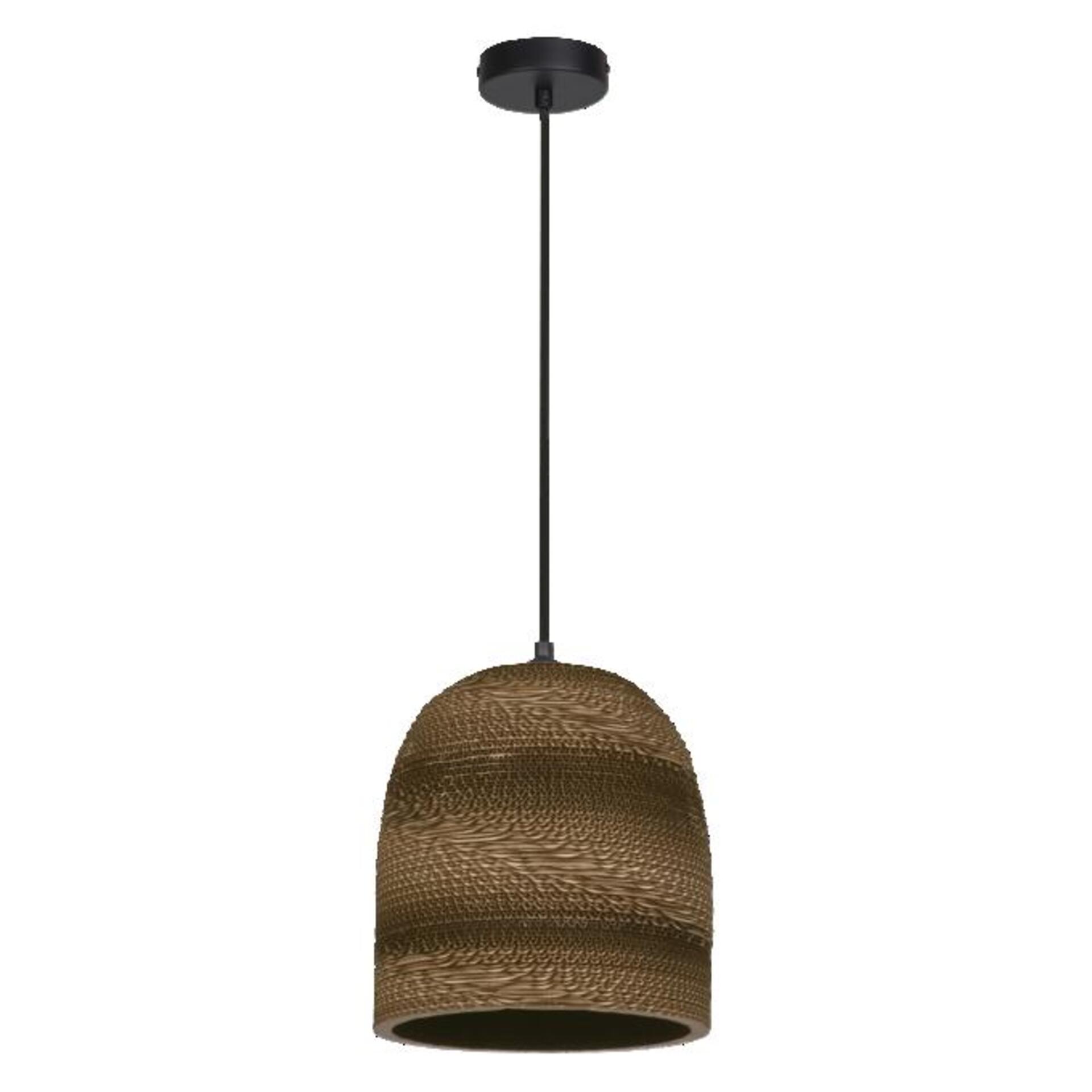 Levně LEDVANCE závěsné svítidlo Cardboard Bell E27 hnědé 4058075837188
