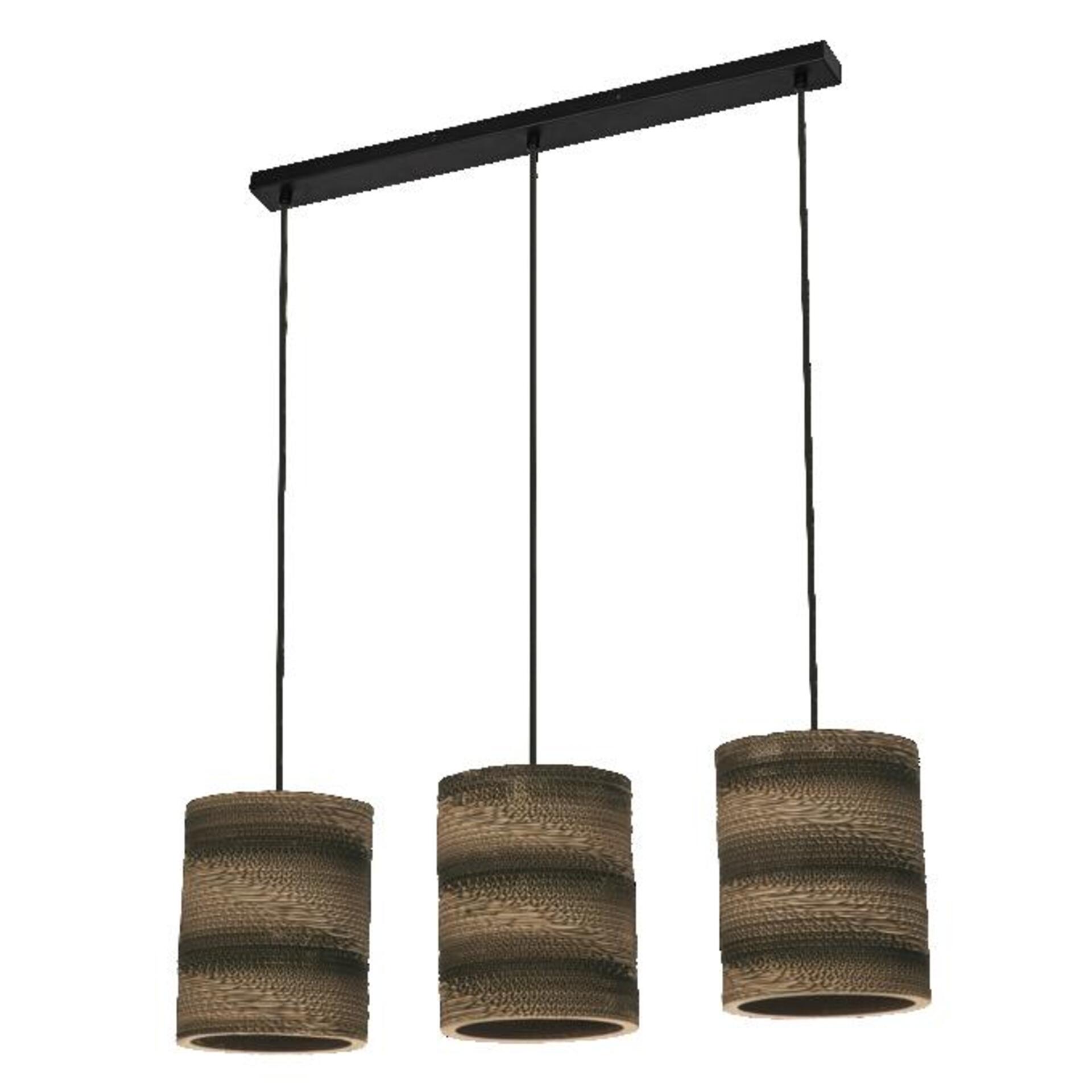 Levně LEDVANCE závěsné svítidlo Cardboard Cylinder 3xE27 hnědé 4058075837263
