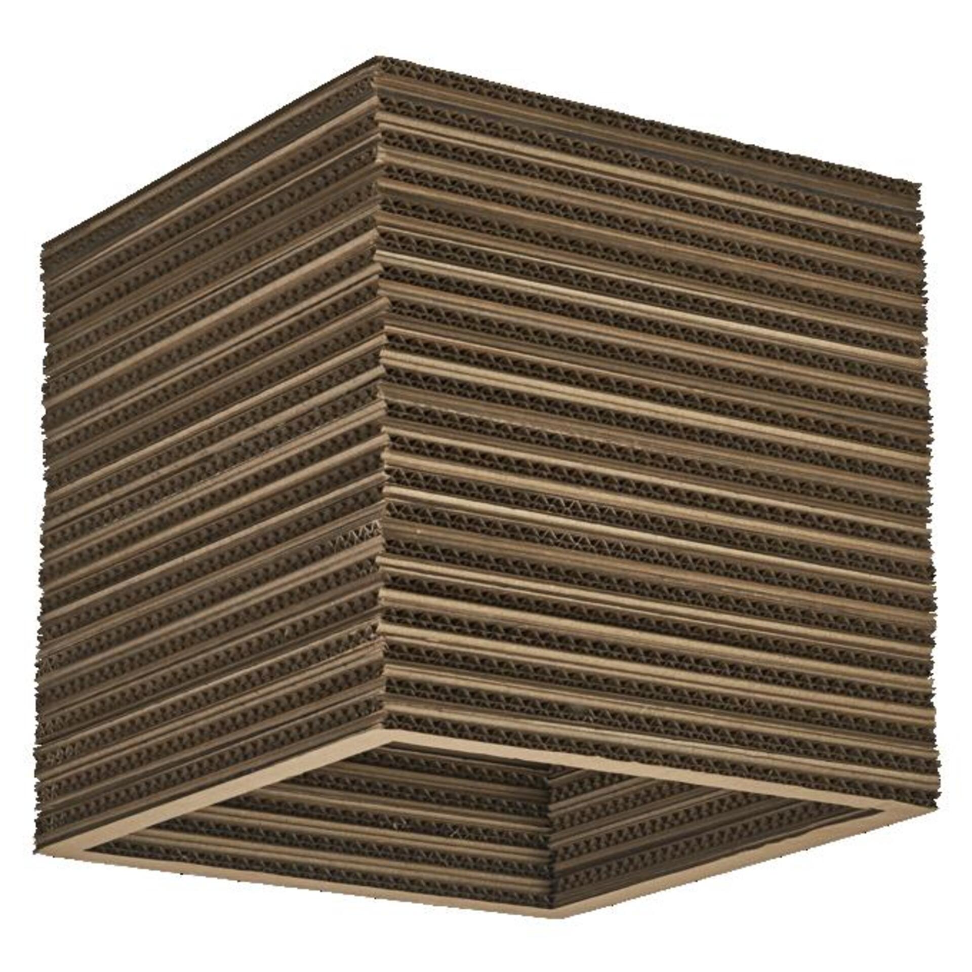 Levně LEDVANCE stropní svítidlo Cardboard Square E27 hnědé 4058075837409
