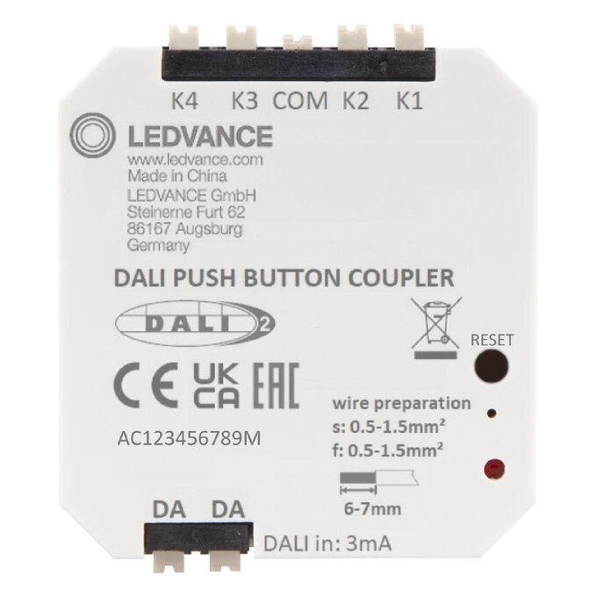 Levně LEDVANCE DALI-2 tlačítkový spínačový modul 16 V stmívatelný