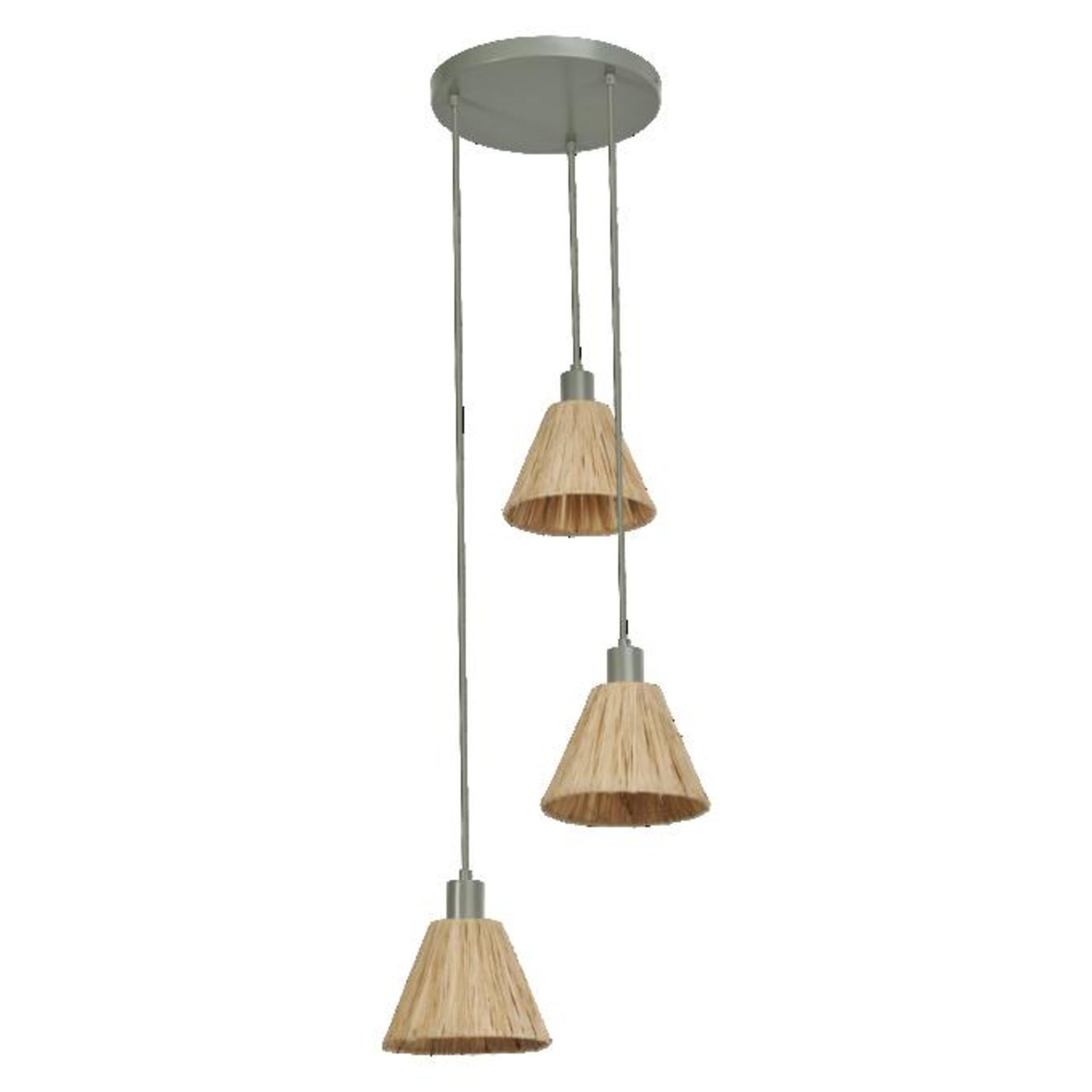 Levně LEDVANCE závěsné svítidlo Raffia 3xE27 zelené 4058075838192