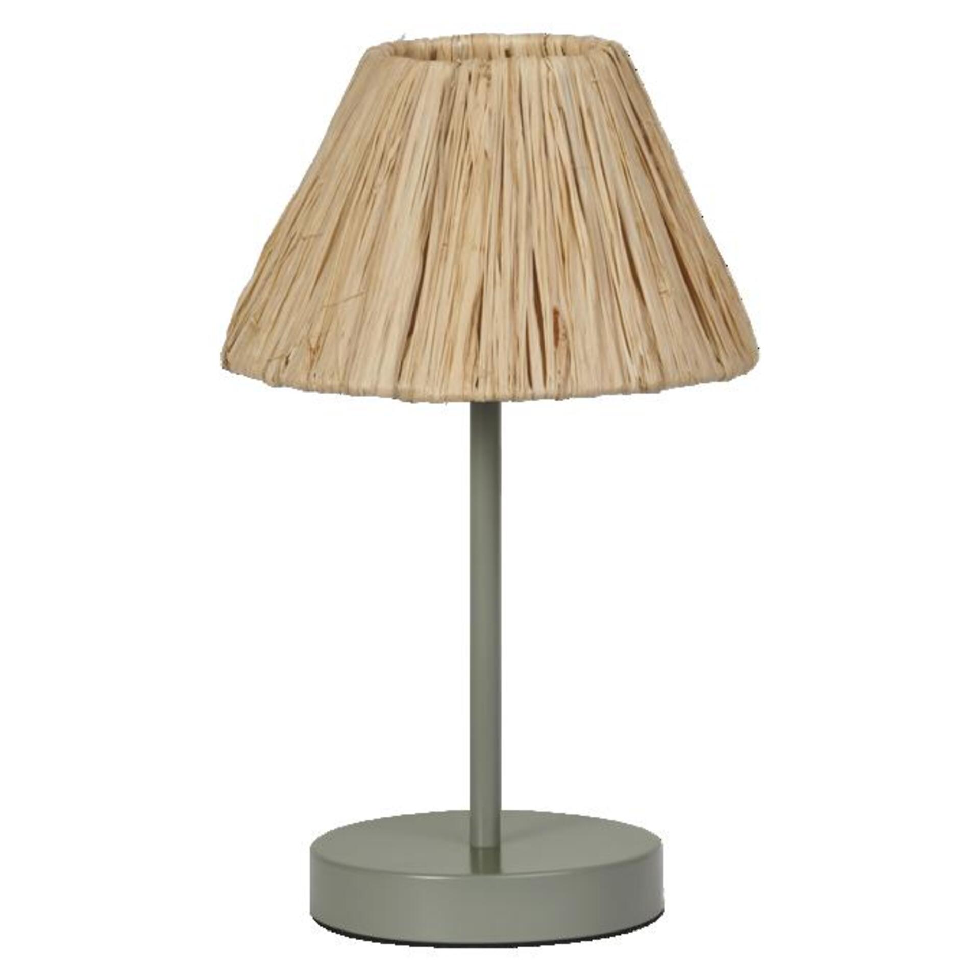 Levně LEDVANCE stolní lampa Raffia E27 zelená 4058075838215