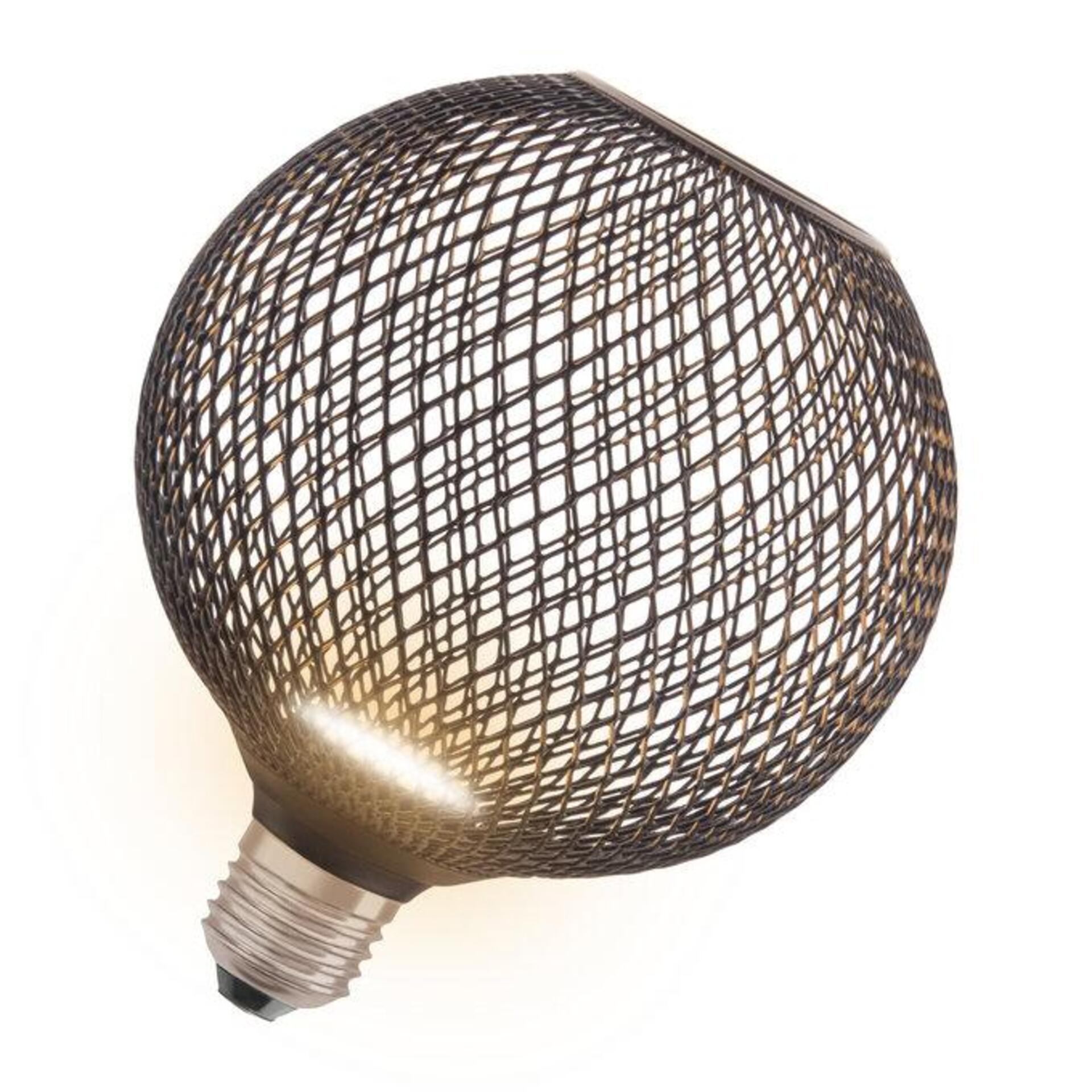 Levně LEDVANCE DECOR LED FLAT GLOBE 125 BLACK 3.5W 827 matná E27 Non-DIM 4058075840126