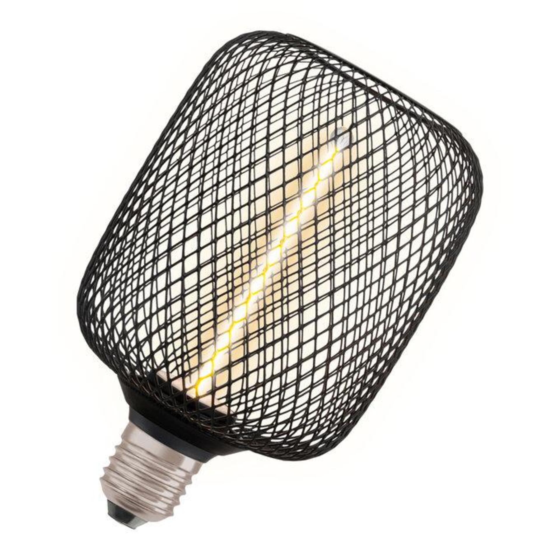 Levně LEDVANCE DECOR LED STRAW FILAMENT SQUARE 100 BLACK DIM 3.5W 818 E27 4058075840263