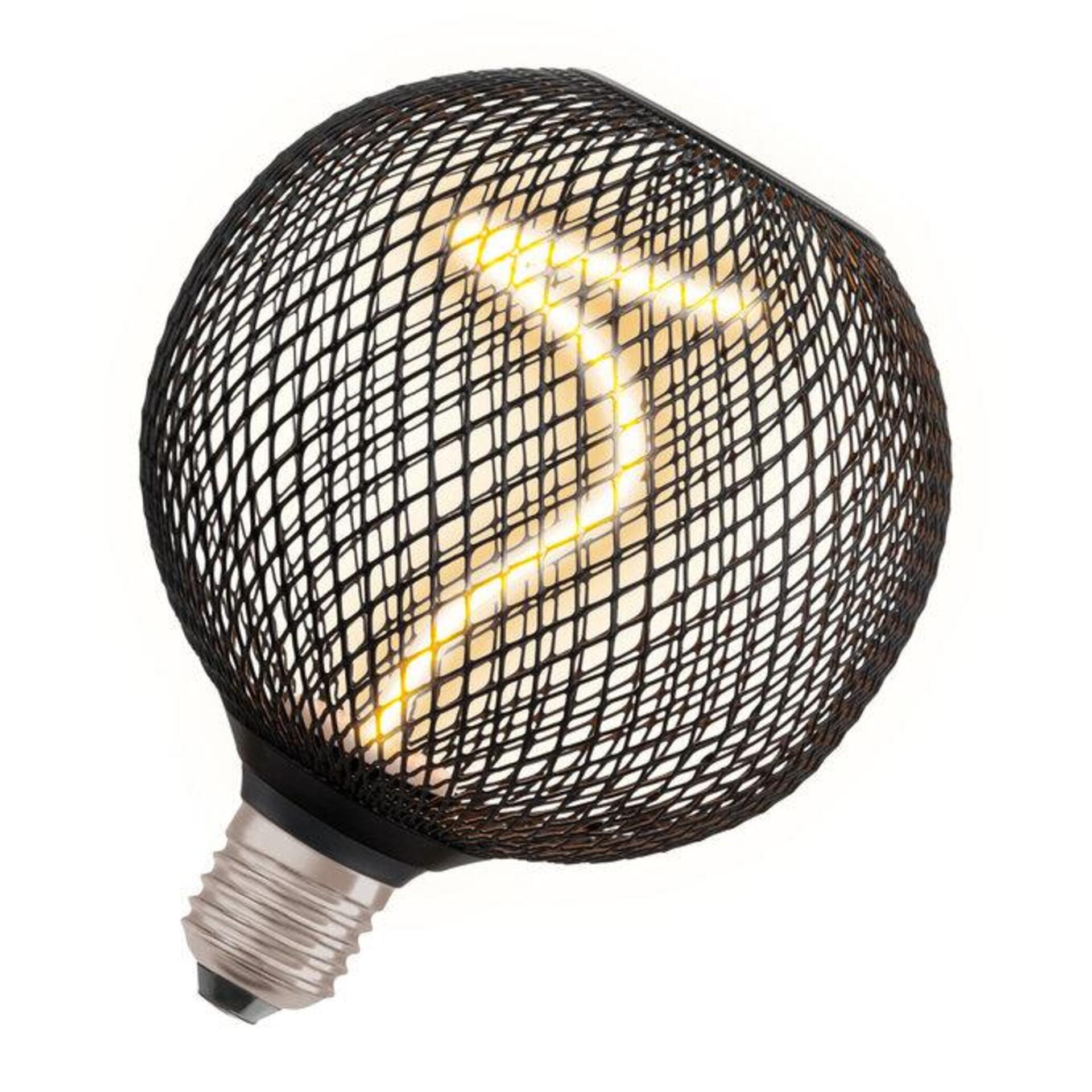 Levně LEDVANCE DECOR LED SPIRAL FILAMENT GLOBE 125 14 BLACK DIM 3.5W 818 E27 4058075840287