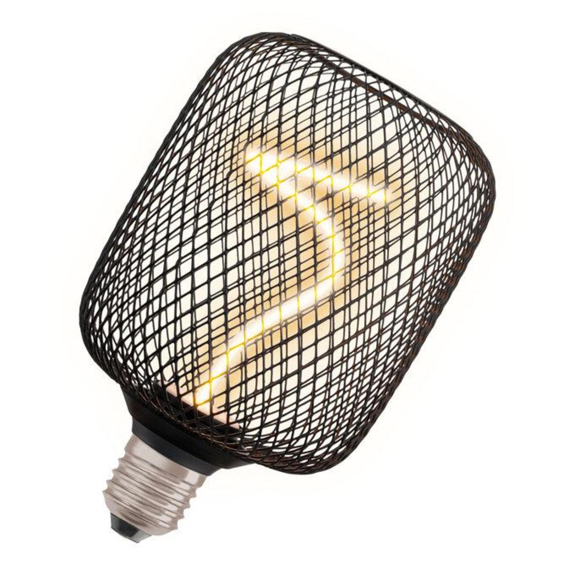 Levně LEDVANCE DECOR LED SPIRAL FILAMENT SQUARE 100 BLACK DIM 3.5W 818 E27 4058075840300