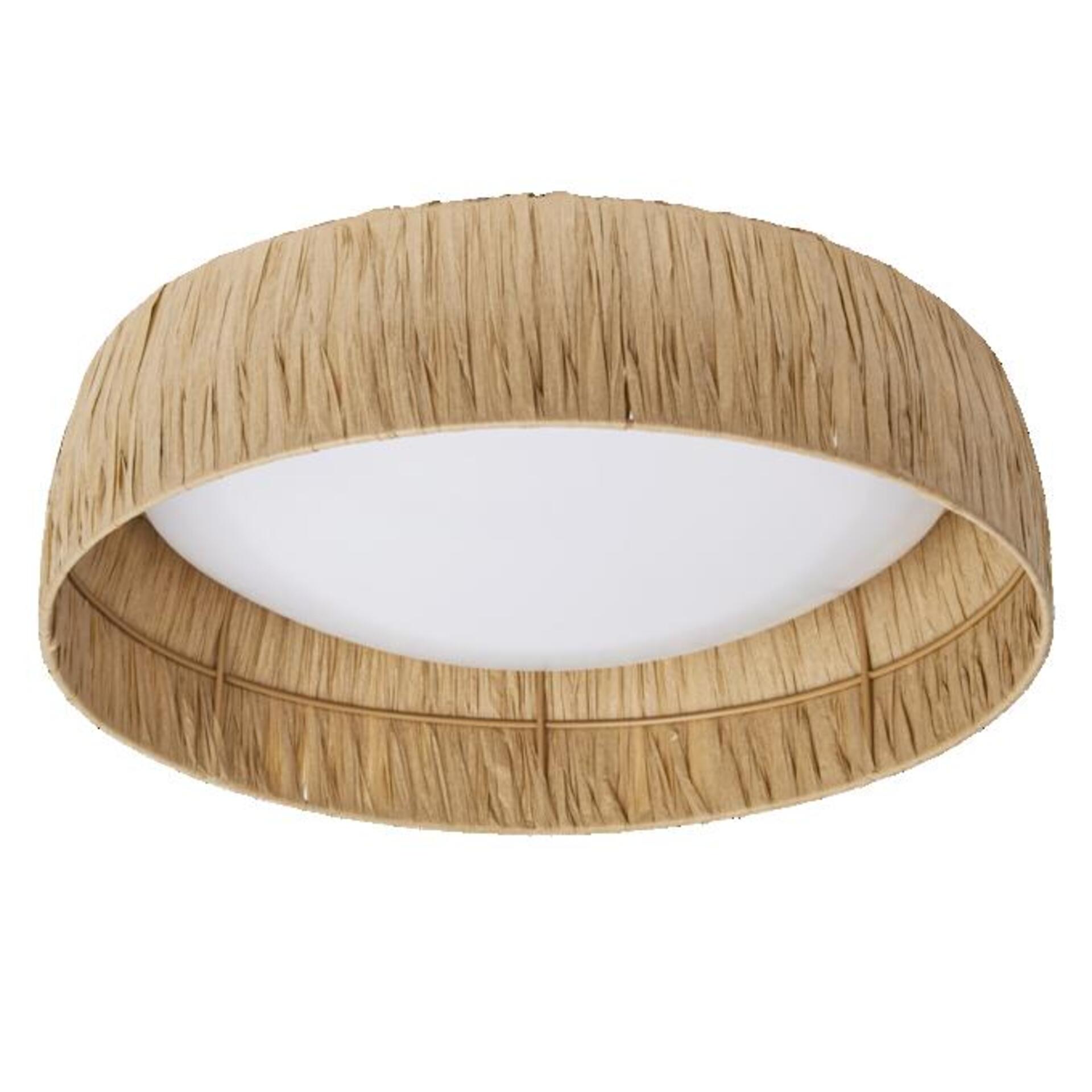 Levně LEDVANCE LED stropní svítidlo Bamboo Paper 400 18W 830 hnědé 4058075840720