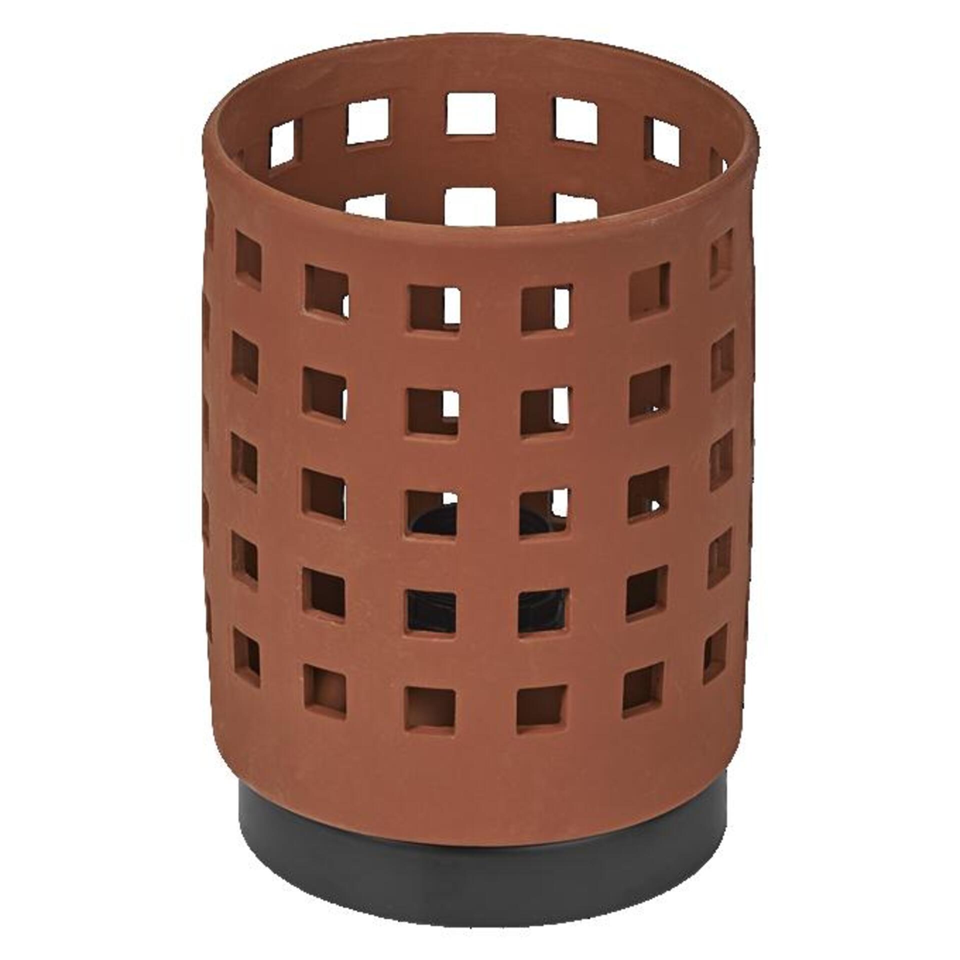 Levně LEDVANCE stolní lampa Clay Windows 1xE27 hnědá 4058075841024