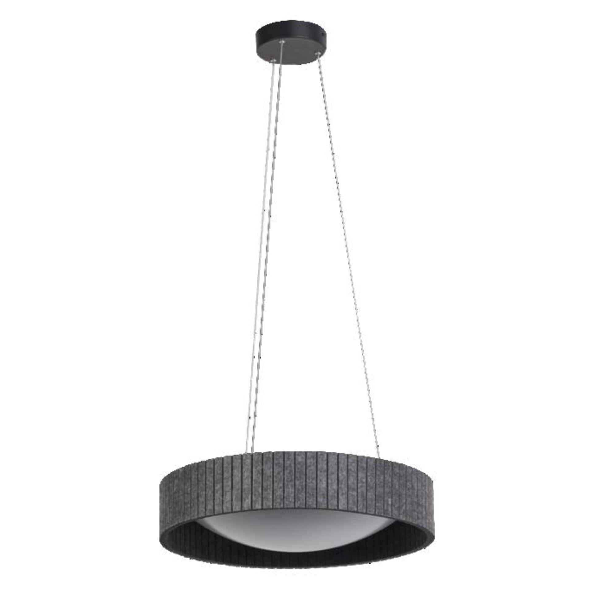 Levně LEDVANCE LED závěsné svítidlo Felt Cylinder 28W 830 tmavá šedá 4058075841567