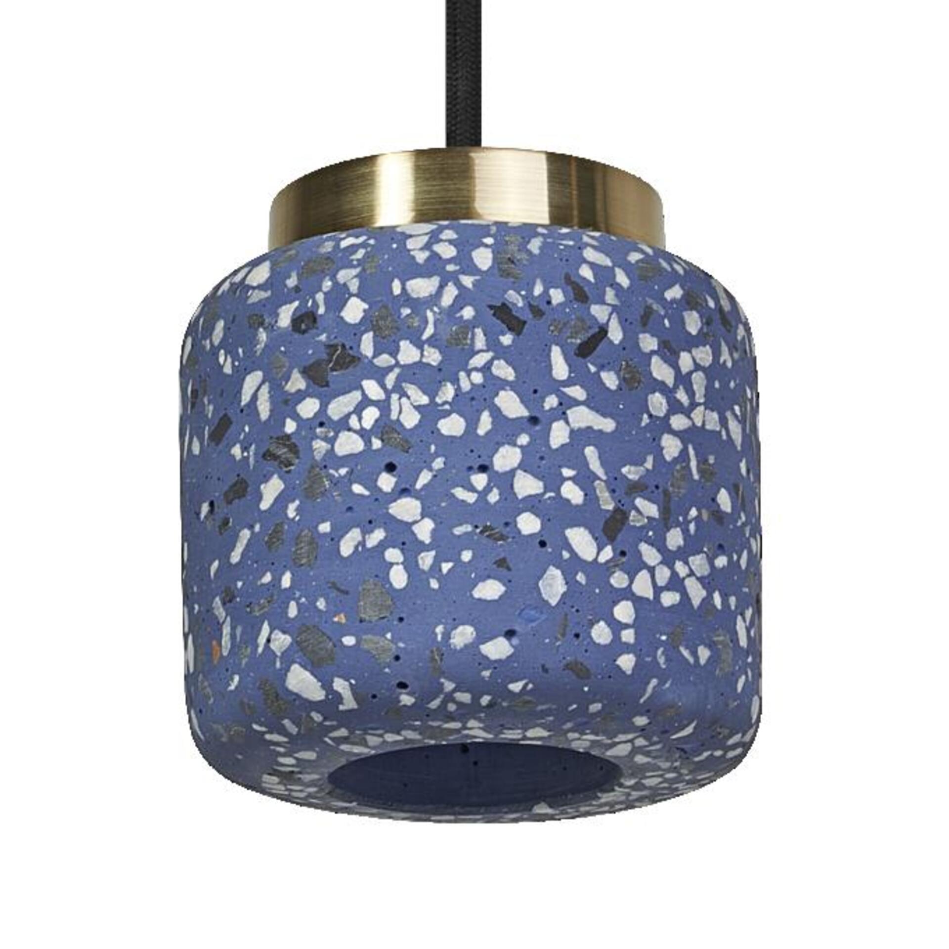Levně LEDVANCE závěsné svítidlo Terrazzo Ball 1xGU10 modré 4058075841727