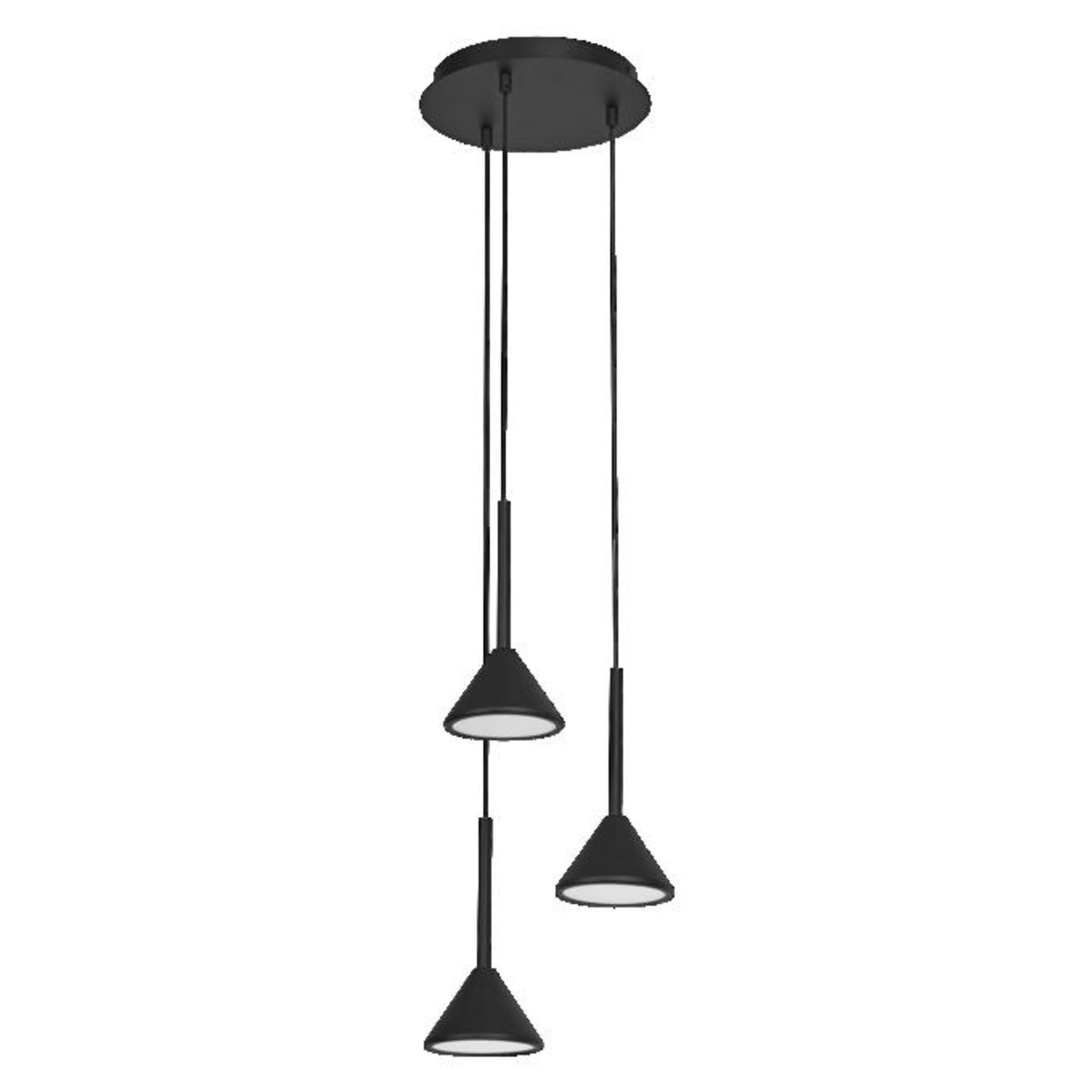 Levně LEDVANCE LED závěsné svítidlo Fuji 13W 930 černé 4058075841840