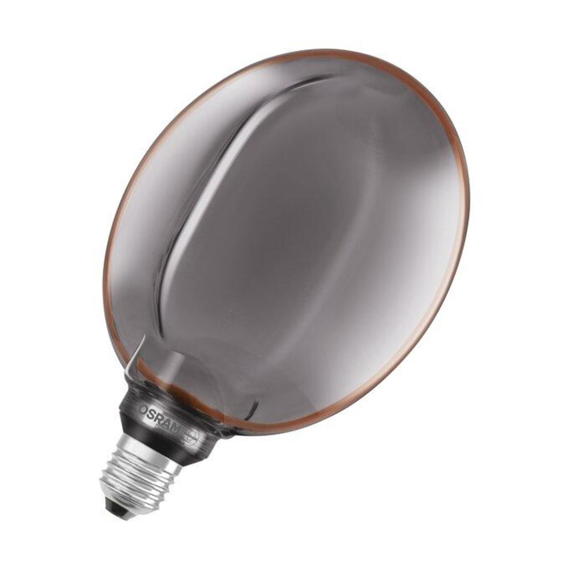Levně LEDVANCE LED žárovka Vintage 1906 Globe 183 4 W E27 1800 K stmívatelná kouřová