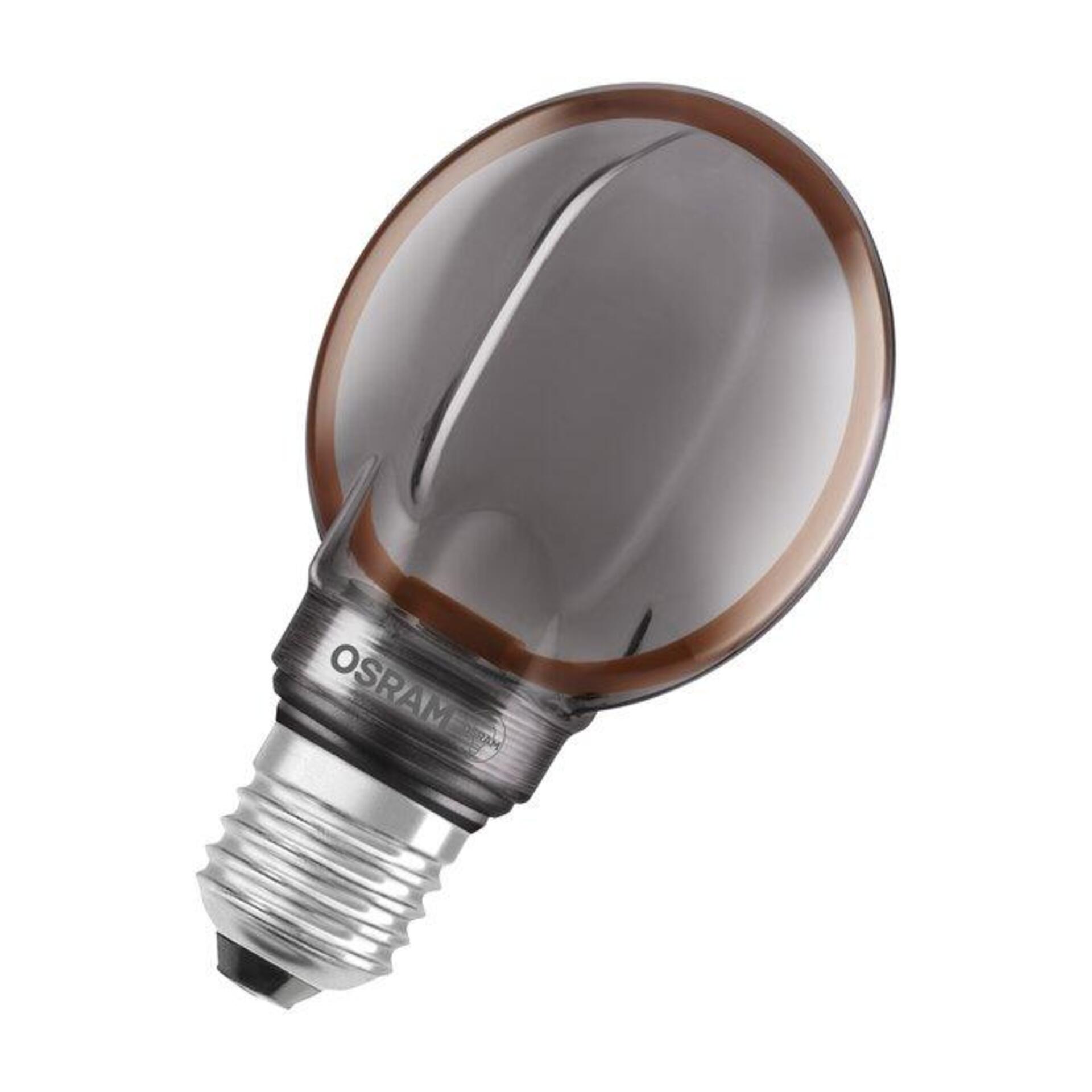 Levně LEDVANCE LED žárovka Vintage 1906 Globe 80 Filament 4 W E27 1800 K stmívatelná kouřová