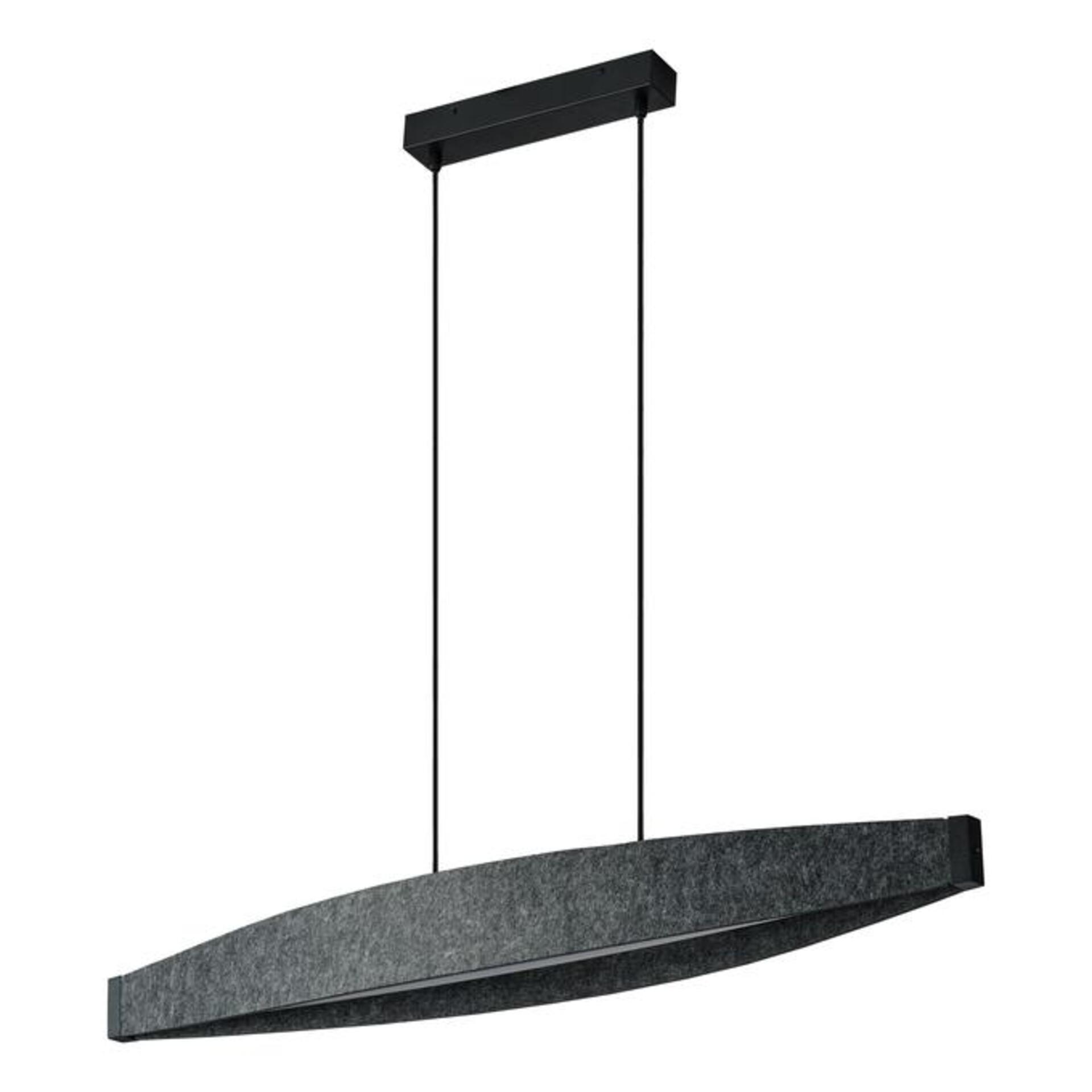 Levně LEDVANCE závěsné svítidlo Decor Flat Felt 23 W 220-240 V 3000 K tmavě šedé